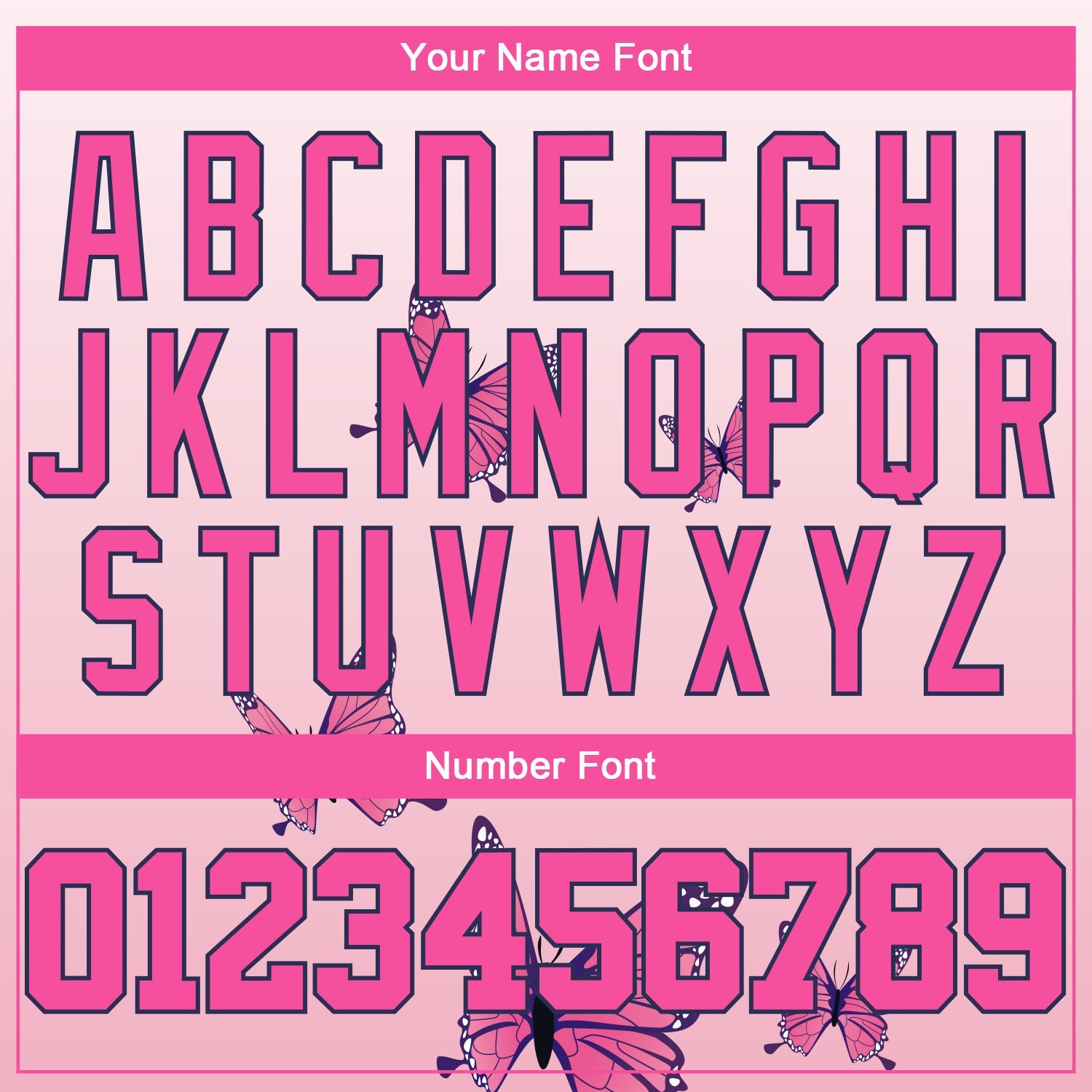 Custom 3D Pink Ribbon Breast Cancer Awareness Month With Butterflies Women Health Care Support Authentic Baseball Jersey view 5