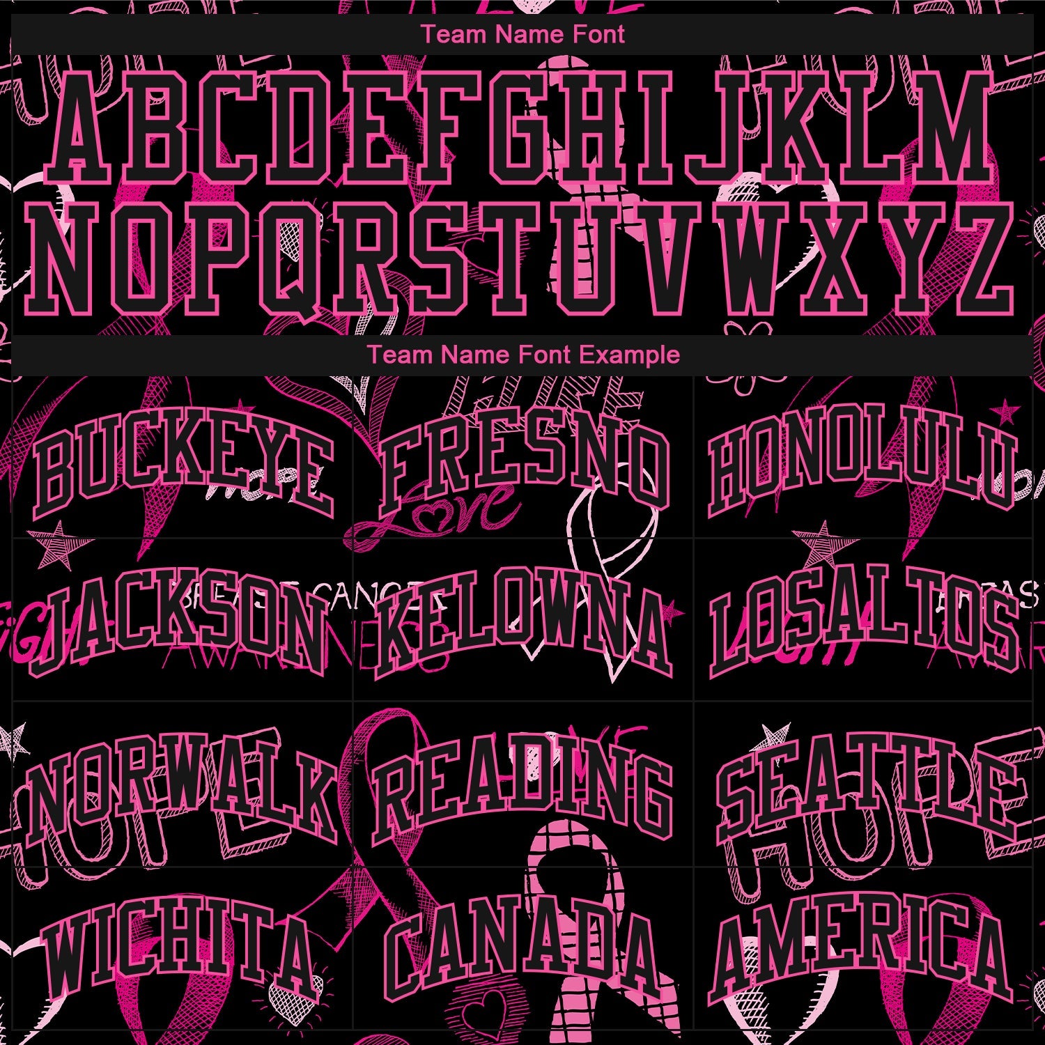 Custom 3D Pink Ribbon Breast Cancer Awareness Month Women Health Care Support Authentic Baseball Jersey view 4
