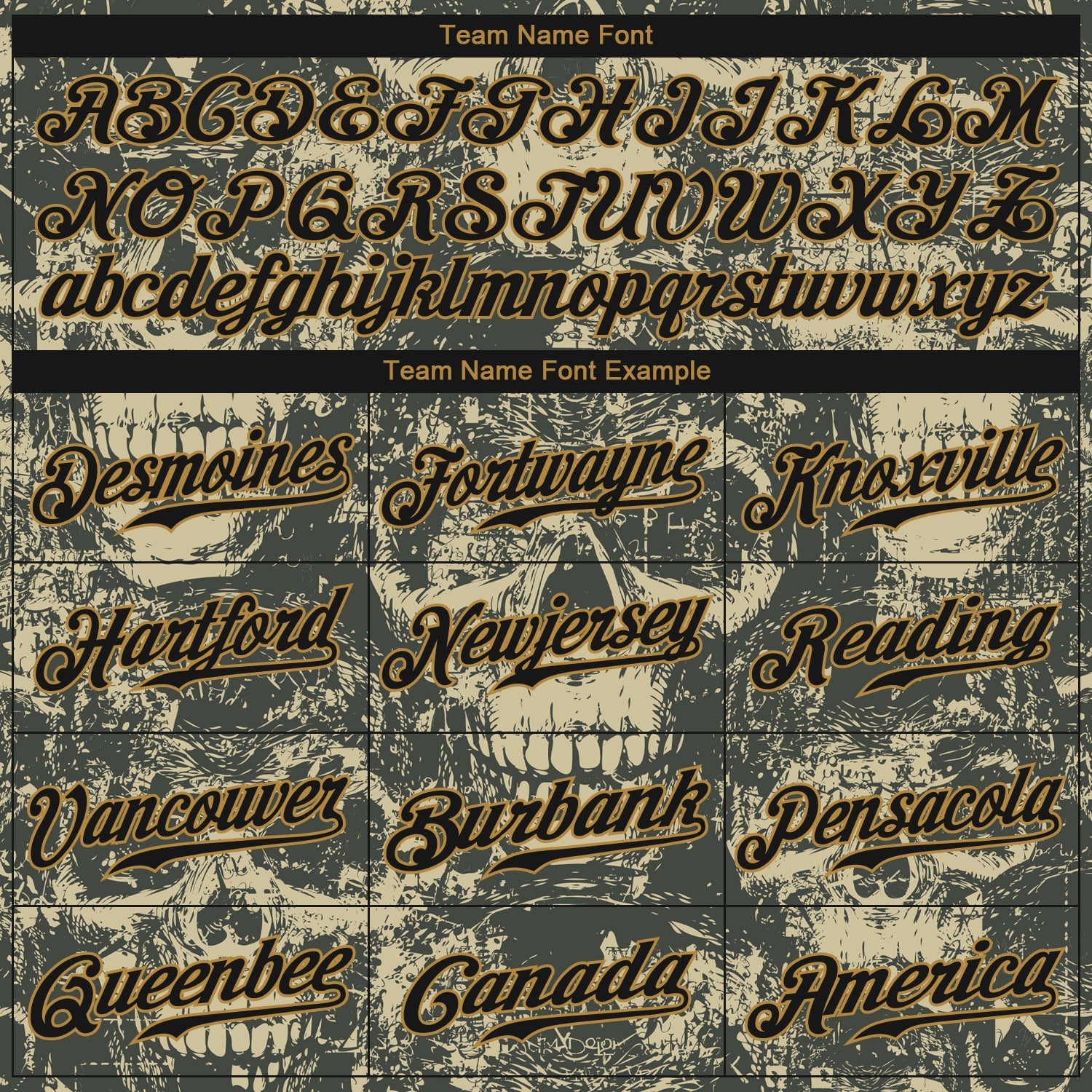 Custom 3D Pattern Halloween Skulls Authentic Baseball Jersey view 4
