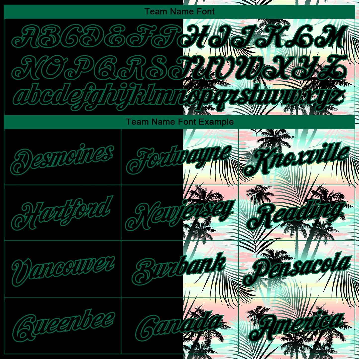 Custom Stitched Black Black-Kelly Green 3D Pattern Design Tropical Palm Leaves Sports Pullover Sweatshirt Hoodie view 3