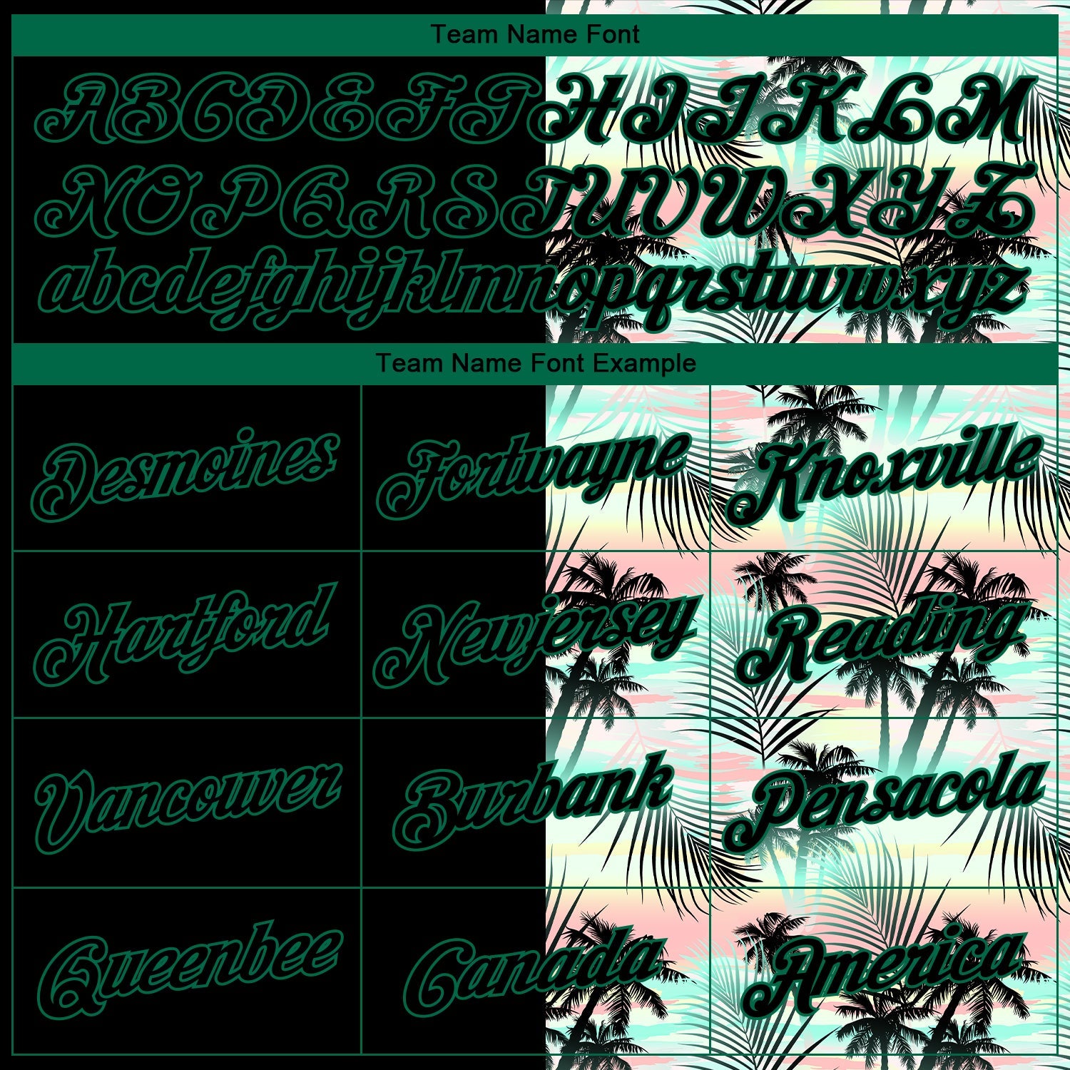 Custom Stitched Black Black-Kelly Green 3D Pattern Design Tropical Palm Leaves Sports Pullover Sweatshirt Hoodie view 3