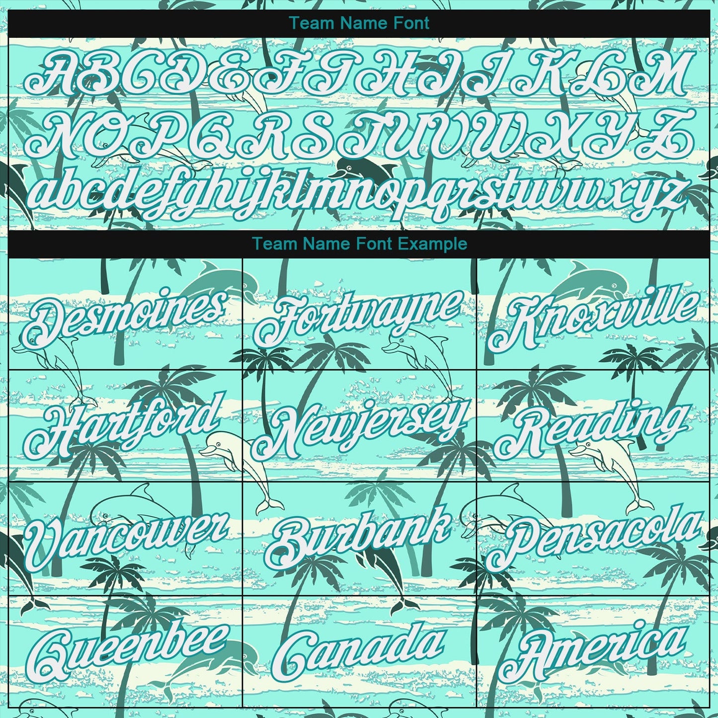 Custom Stitched Aqua White 3D Pattern Design Hawaii Palm Trees Sports Pullover Sweatshirt Hoodie view 3
