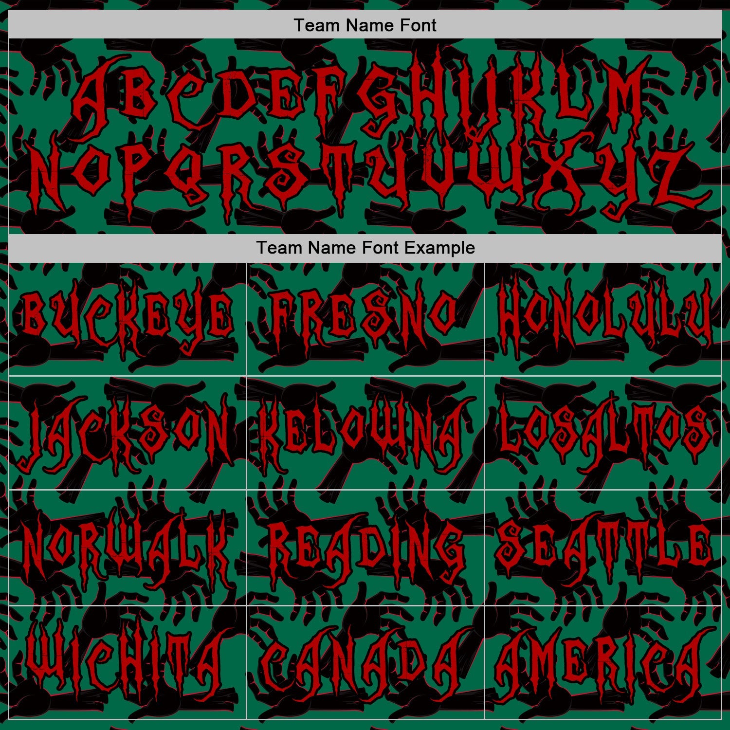 Custom Kelly Green Red-Black 3D Halloween Horror Night Trick Treat Party Costume Ideas Sports Pullover Sweatshirt Hoodie view 3
