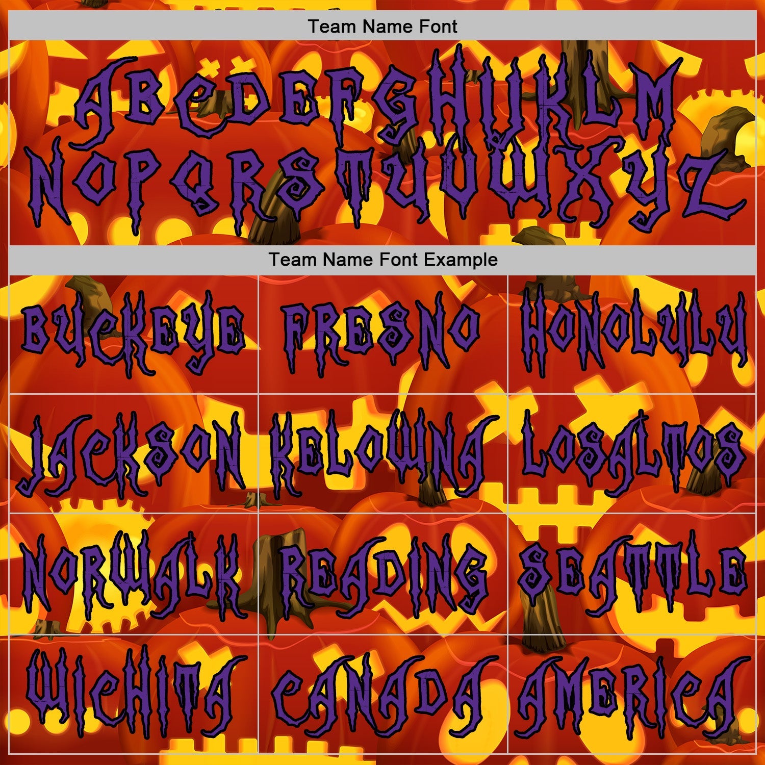 Custom Red Purple Yellow-Black 3D Halloween Pumpkin Party Costume Ideas Sports Pullover Sweatshirt Hoodie view 3