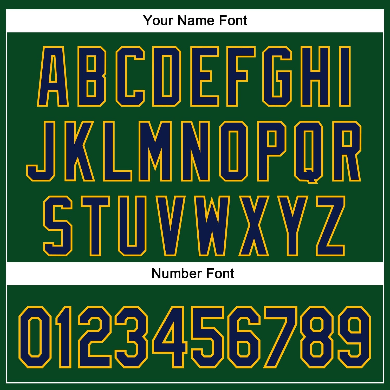 Custom Stitched Green Navy-Gold 3D Pattern Design Sportswear Pullover Sweatshirt Hoodie view 4