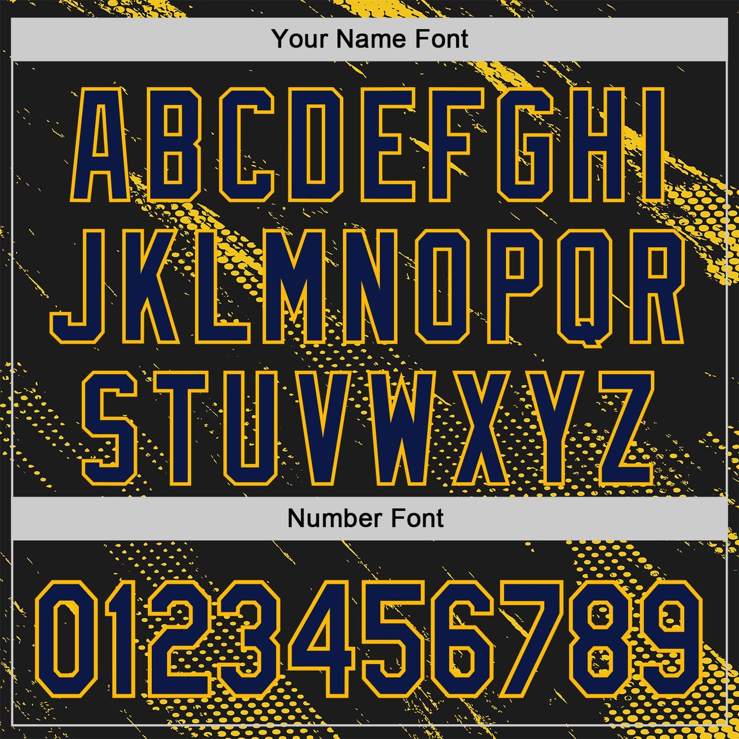 Custom Stitched Black Navy-Gold 3D Pattern Design Sportswear Pullover Sweatshirt Hoodie view 4