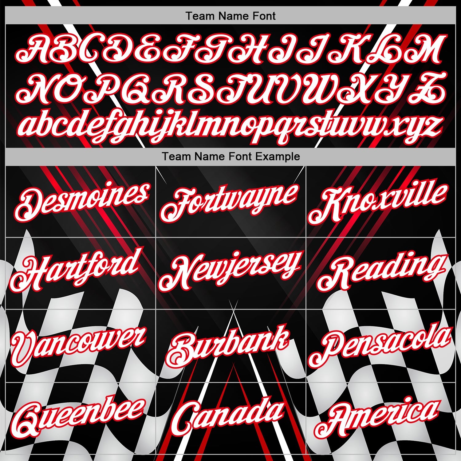 Custom Black White-Fire Red 3D Pattern Design Formula Auto Car Racing Motorsport Sports Pullover Sweatshirt Hoodie view 3