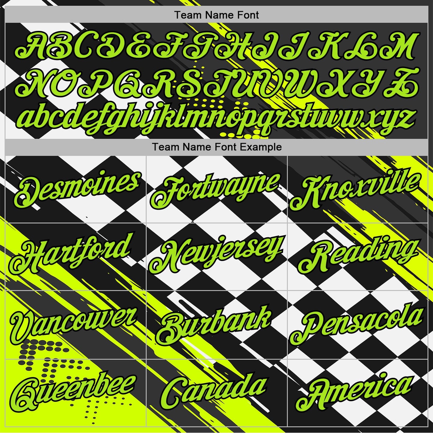 Custom Black Neon Green-White 3D Pattern Design Formula Auto Car Racing Motorsport Sports Pullover Sweatshirt Hoodie view 3