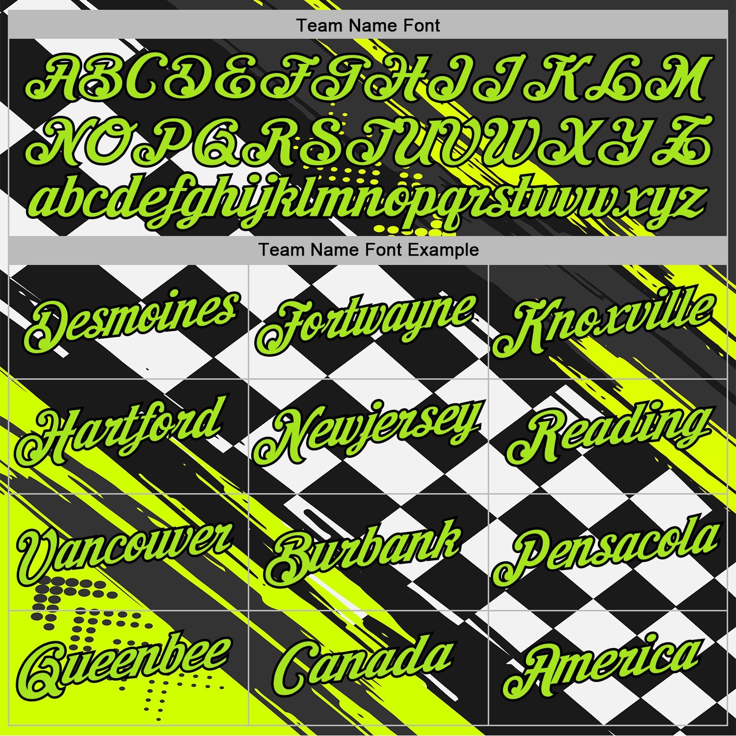 Custom Black Neon Green-White 3D Pattern Design Formula Auto Car Racing Motorsport Sports Pullover Sweatshirt Hoodie view 3
