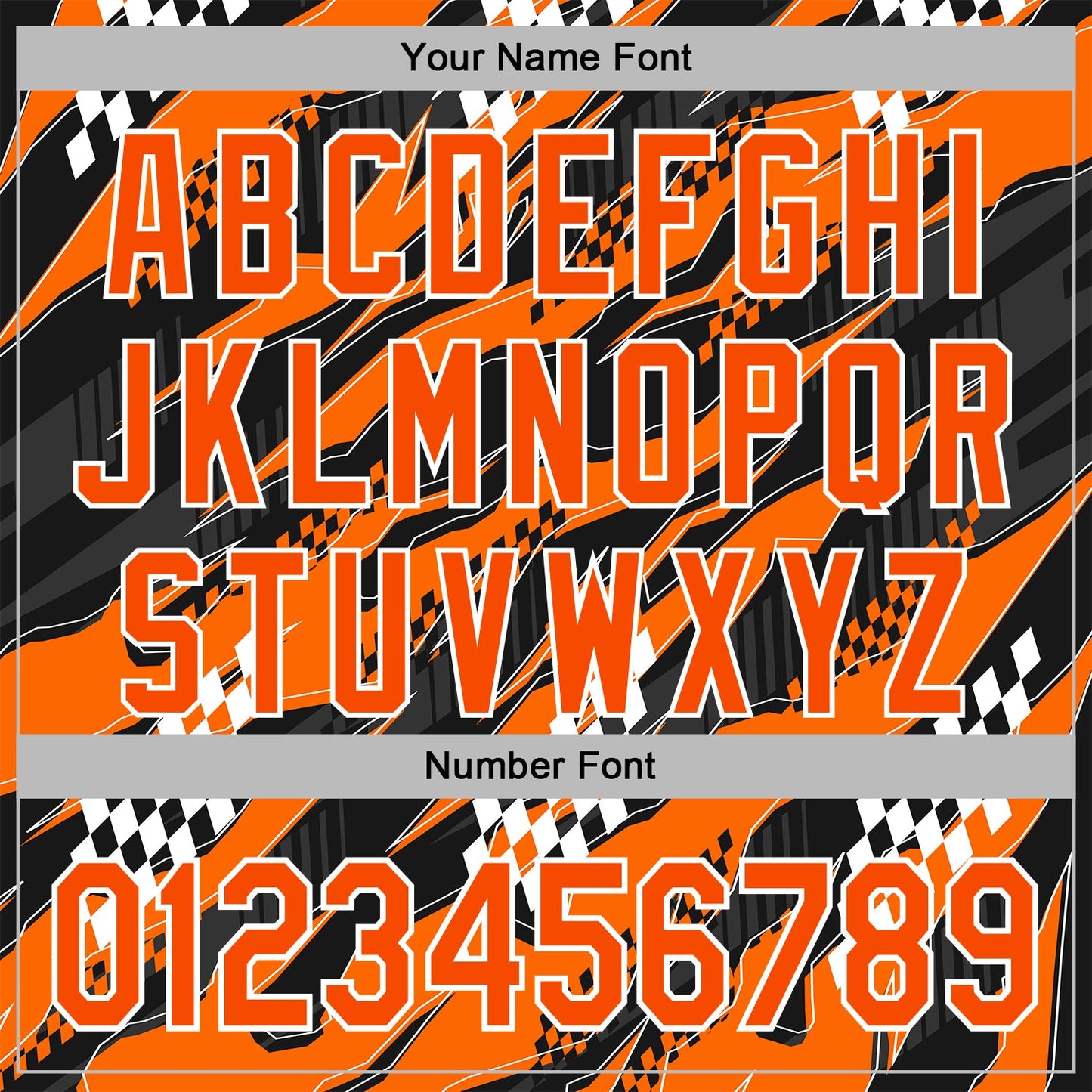 Custom Orange Black-White 3D Pattern Design Formula Auto Car Racing Motorsport Sports Pullover Sweatshirt Hoodie view 4