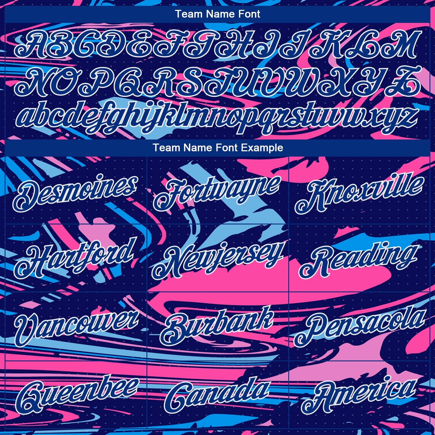 Custom Stitched Figure Royal Pink Light Blue-White 3D Pattern Design Sports Pullover Sweatshirt Hoodie view 3