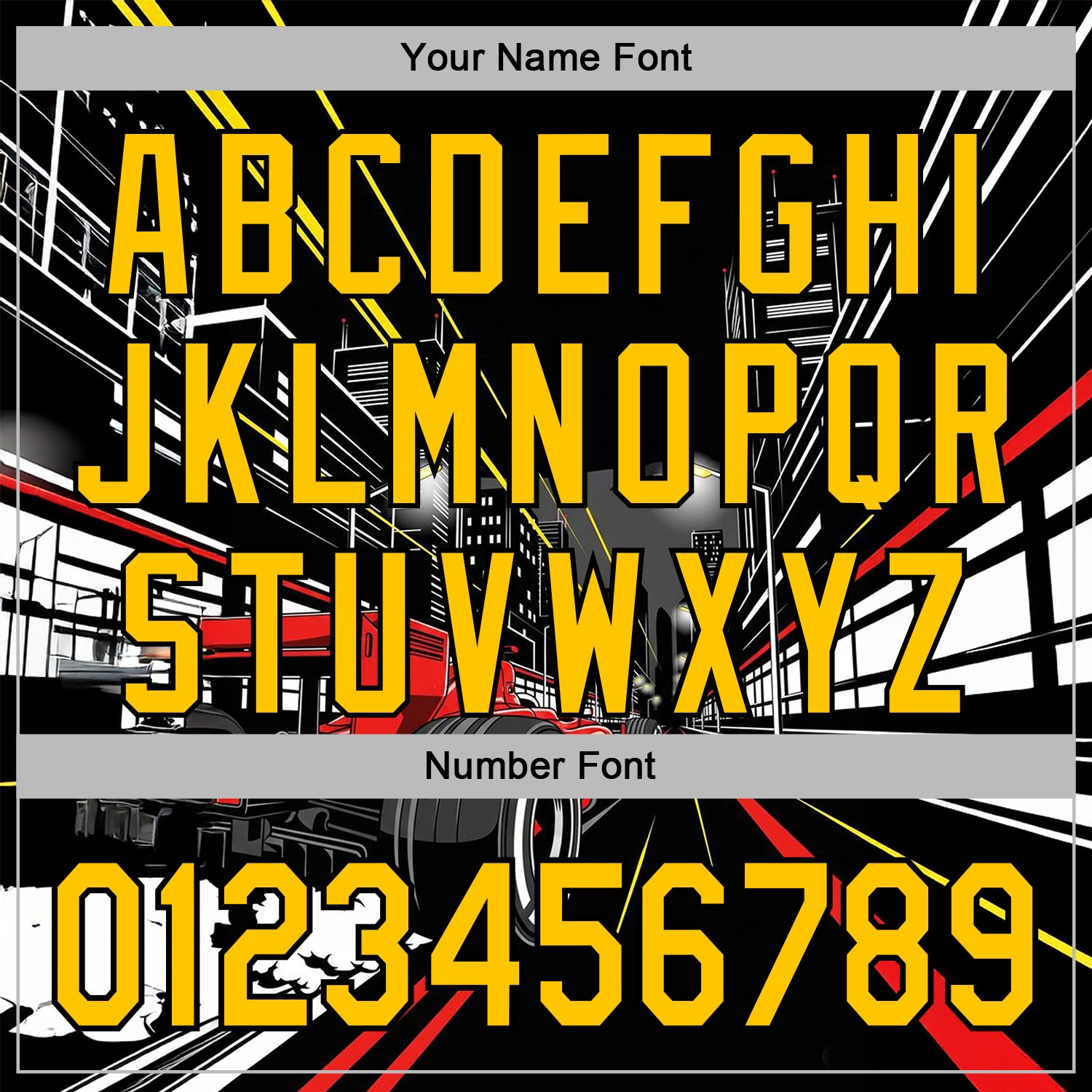 Custom Black Yellow Red-White 3D Pattern Design Formula Auto Car Racing Motorsport Sports Pullover Sweatshirt Hoodie view 4
