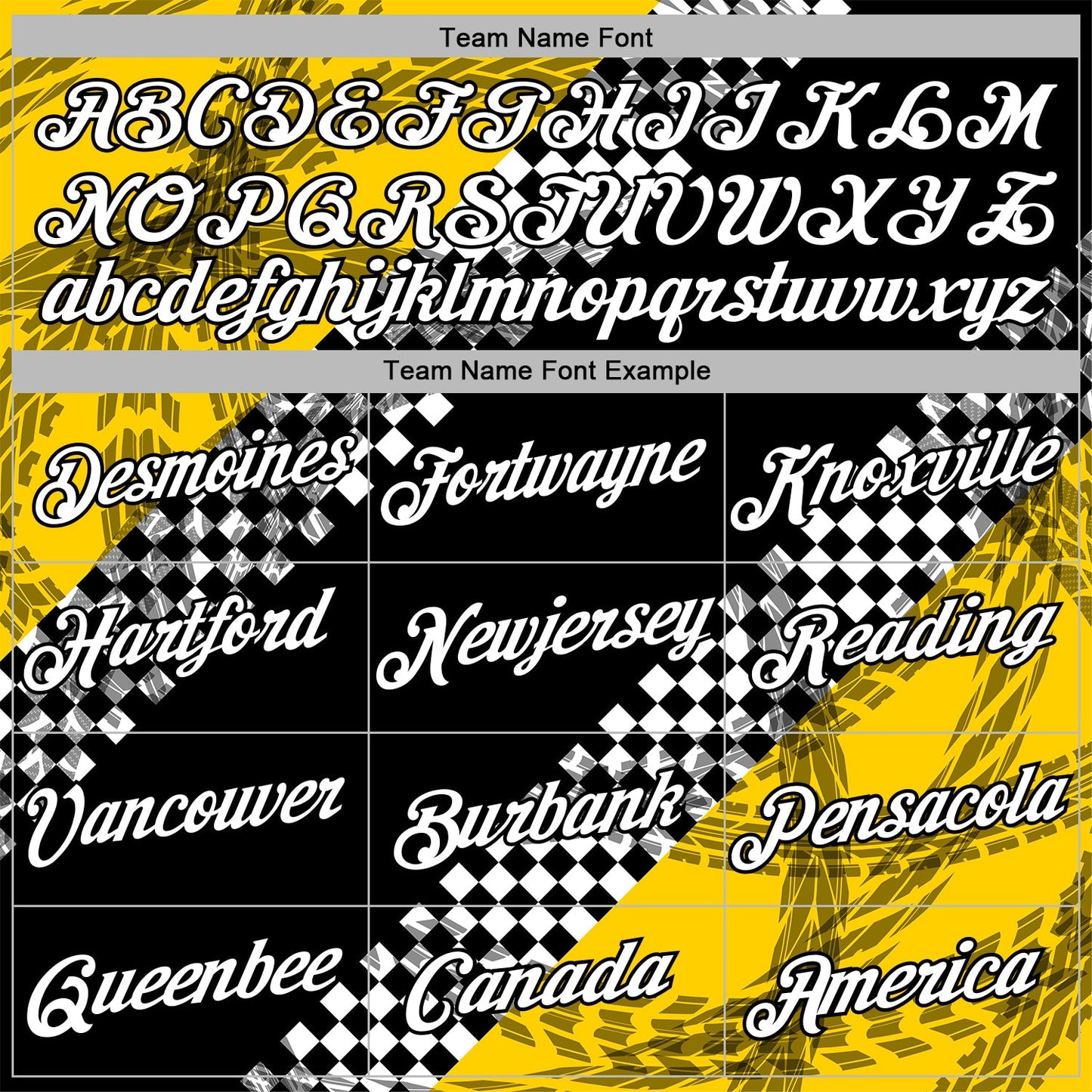 Custom Black White-Yellow 3D Pattern Design Formula Auto Car Racing Motorsport Sports Pullover Sweatshirt Hoodie view 3