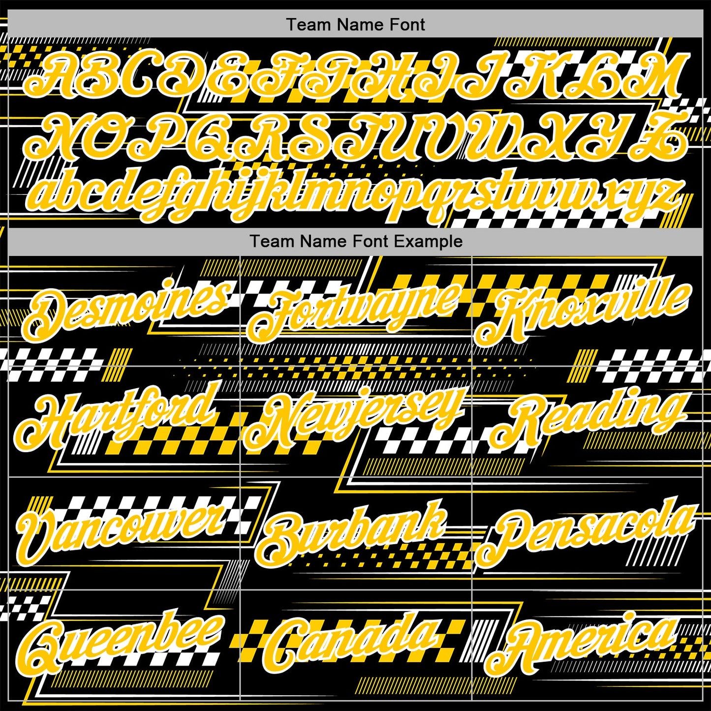 Custom Black Yellow-White 3D Pattern Design Formula Auto Car Racing Motorsport Sports Pullover Sweatshirt Hoodie view 3