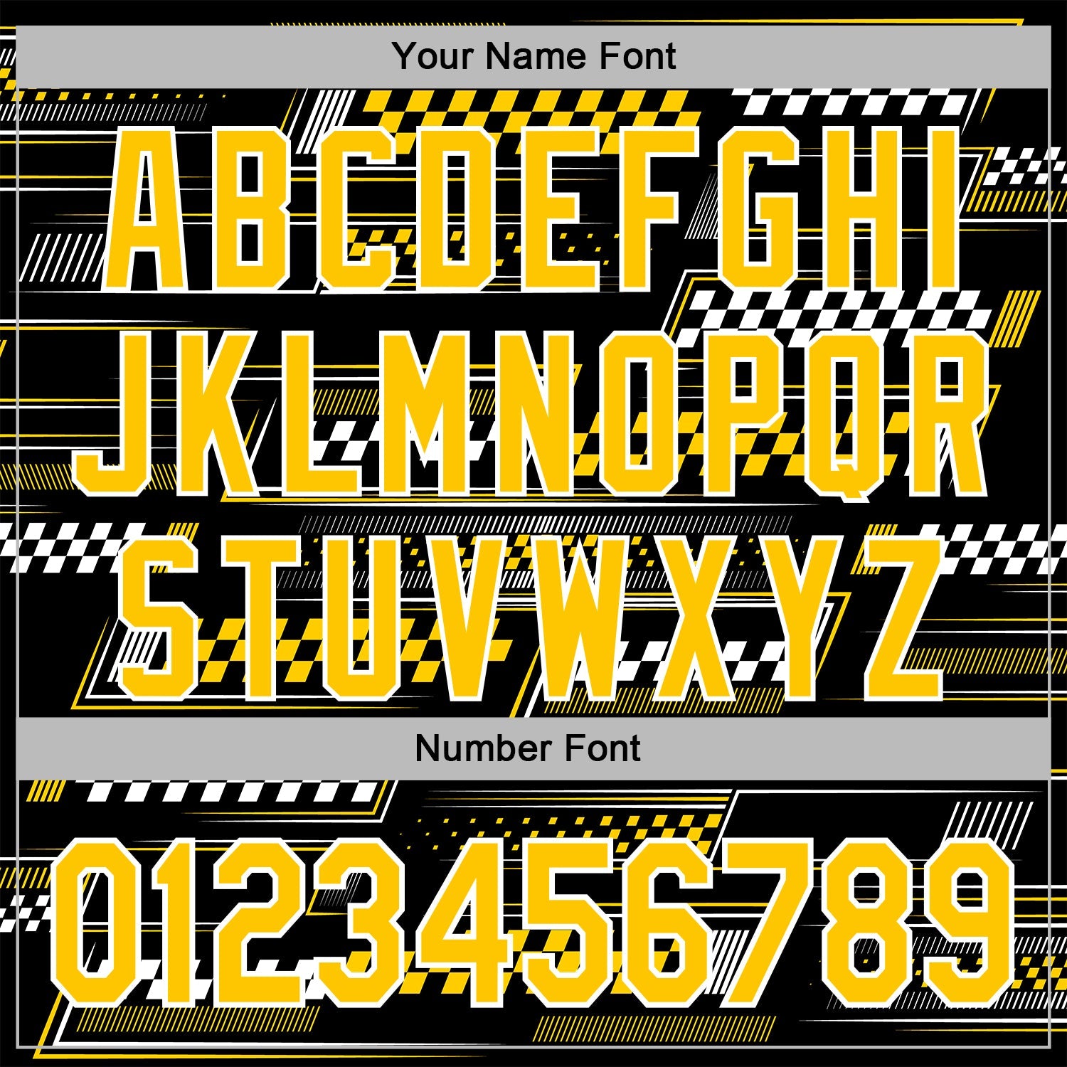 Custom Black Yellow-White 3D Pattern Design Formula Auto Car Racing Motorsport Sports Pullover Sweatshirt Hoodie view 4