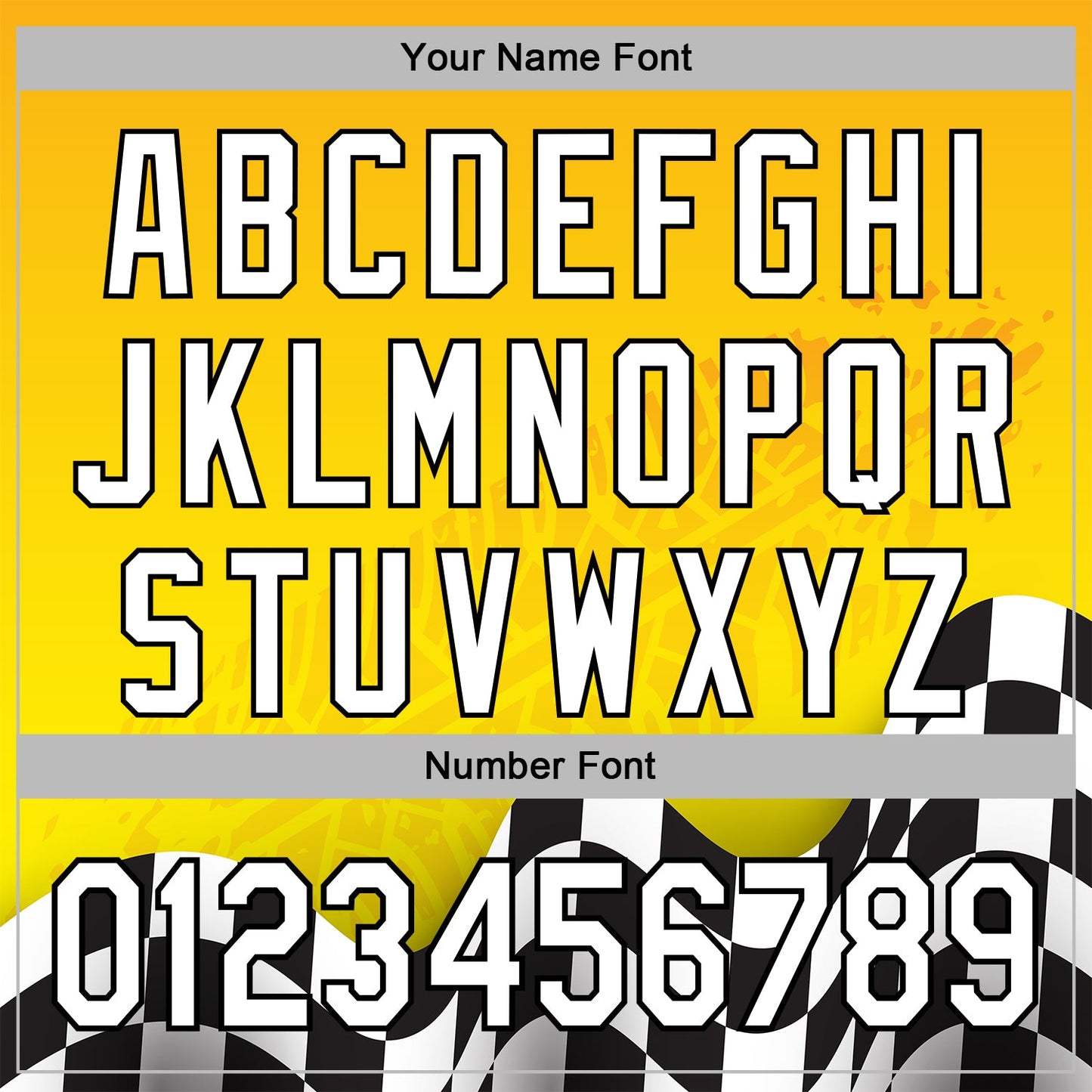 Custom Yellow White-Black 3D Pattern Design Formula Auto Car Racing Motorsport Sports Pullover Sweatshirt Hoodie view 4