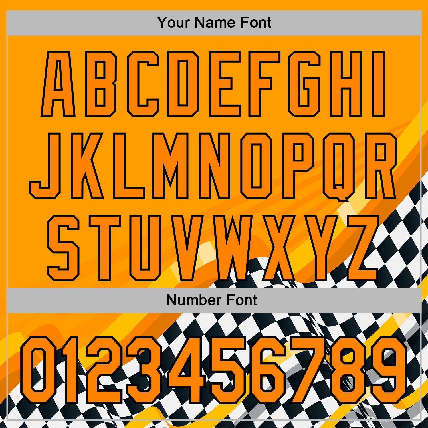 Custom Orange Bay Orange Black-White 3D Pattern Design Formula Auto Car Racing Motorsport Sports Pullover Sweatshirt Hoodie view 4