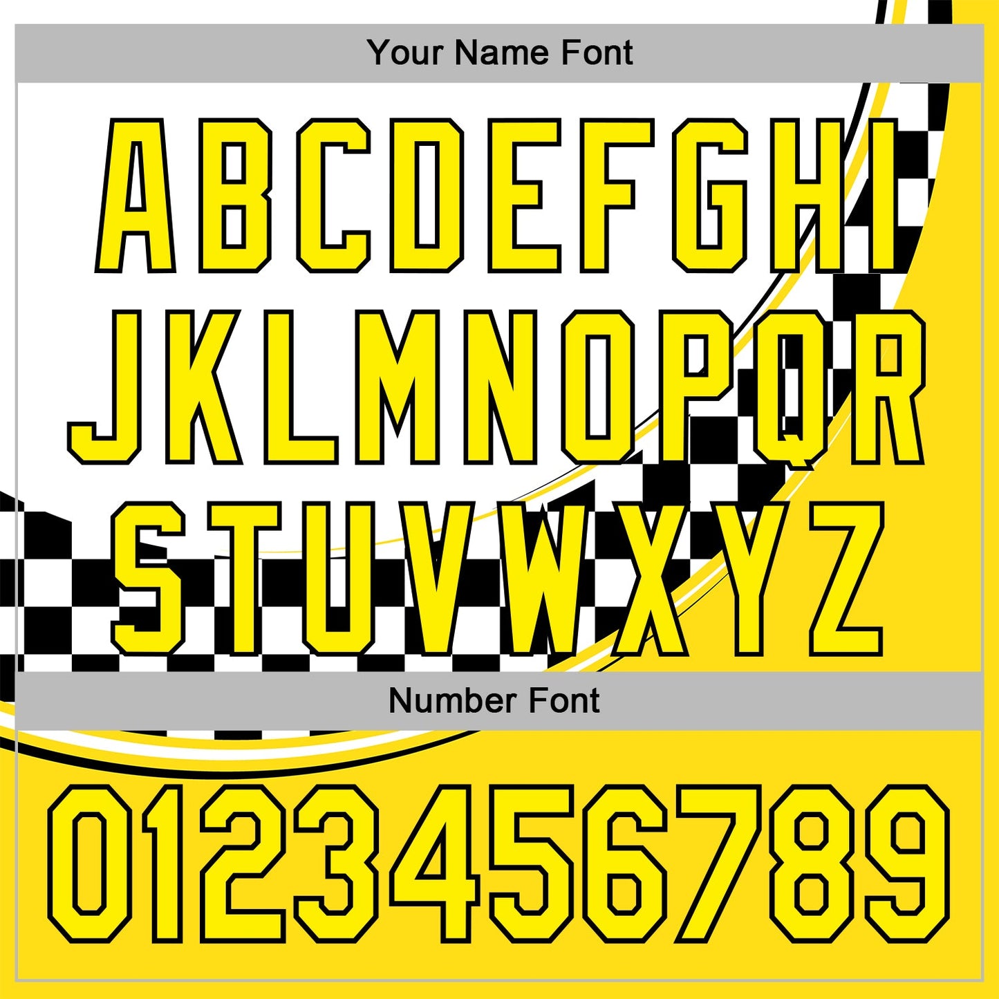 Custom White Light Yellow-Black 3D Pattern Design Formula Auto Car Racing Motorsport Sports Pullover Sweatshirt Hoodie view 4