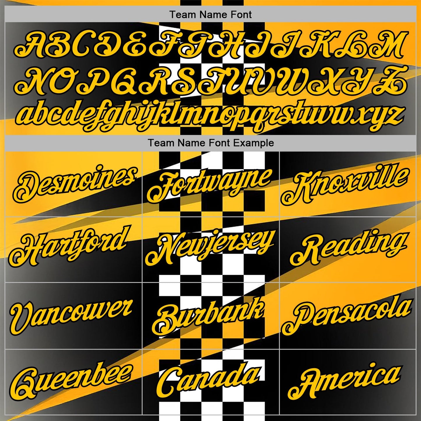 Custom Black Yellow 3D Pattern Design Formula Auto Car Racing Motorsport Sports Pullover Sweatshirt Hoodie view 3