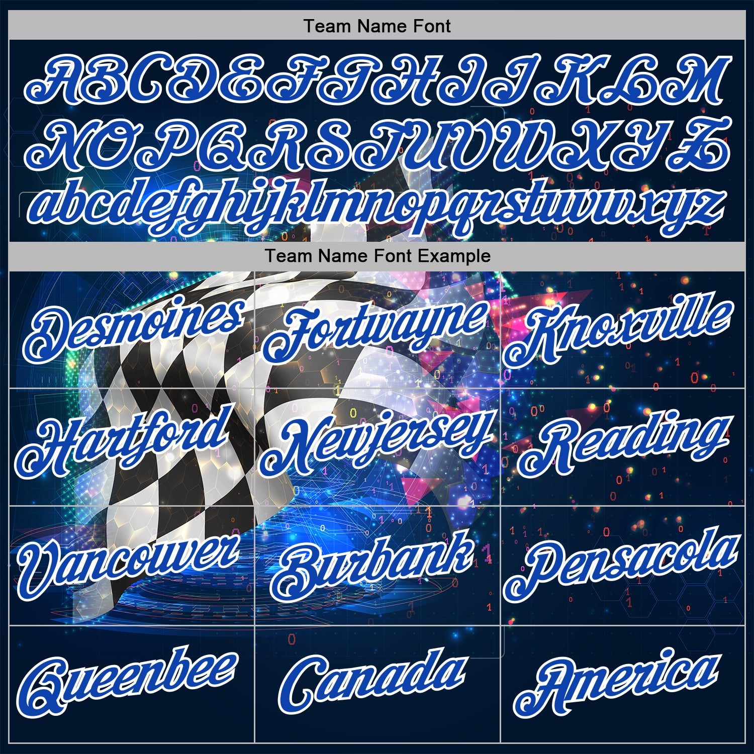 Custom Black Thunder Blue-White 3D Pattern Design Formula Auto Car Racing Motorsport Sports Pullover Sweatshirt Hoodie view 3