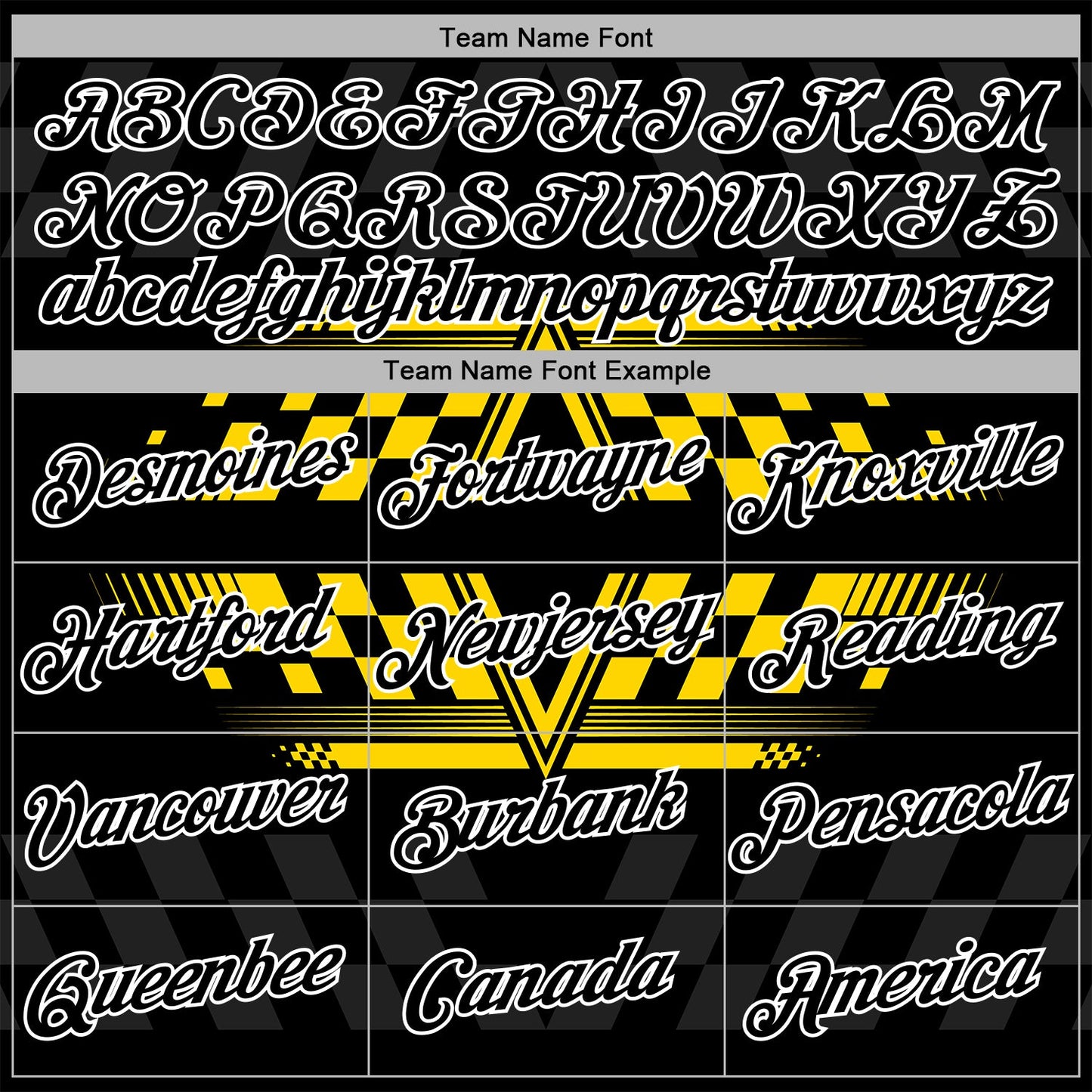 Custom Black Yellow-White 3D Pattern Design Formula Auto Car Racing Motorsport Sports Pullover Sweatshirt Hoodie view 3