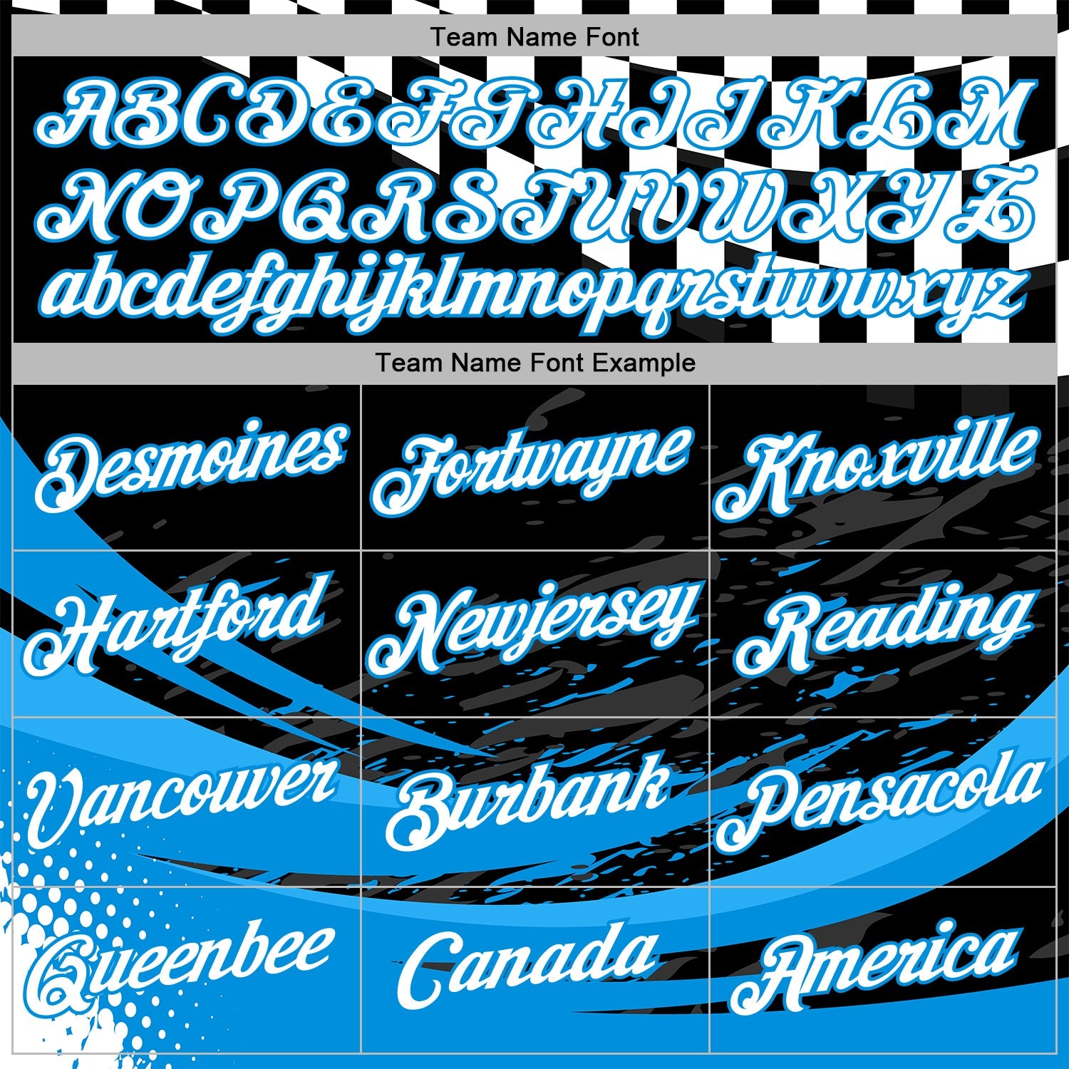 Custom Black White-Blue 3D Pattern Design Formula Auto Car Racing Motorsport Sports Pullover Sweatshirt Hoodie view 3