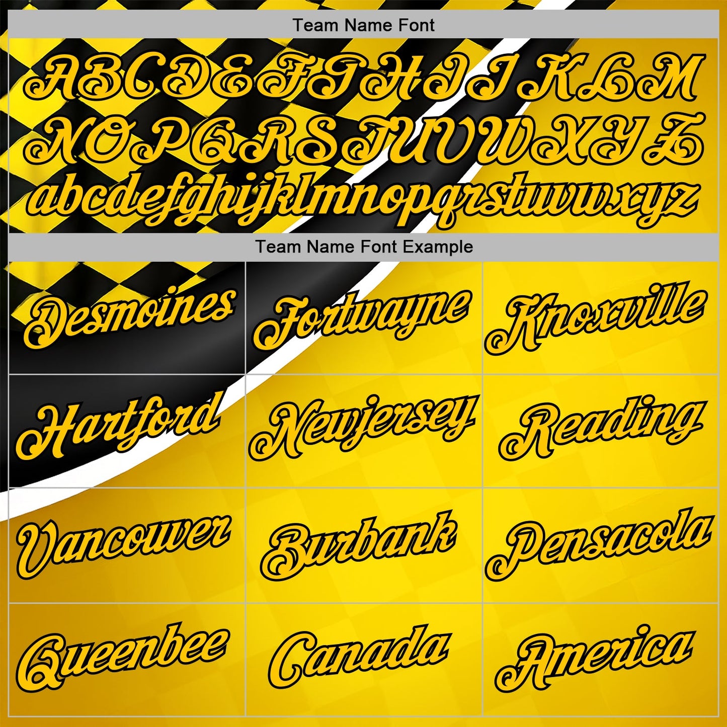 Custom Yellow Black-White 3D Pattern Design Formula Auto Car Racing Motorsport Sports Pullover Sweatshirt Hoodie view 3