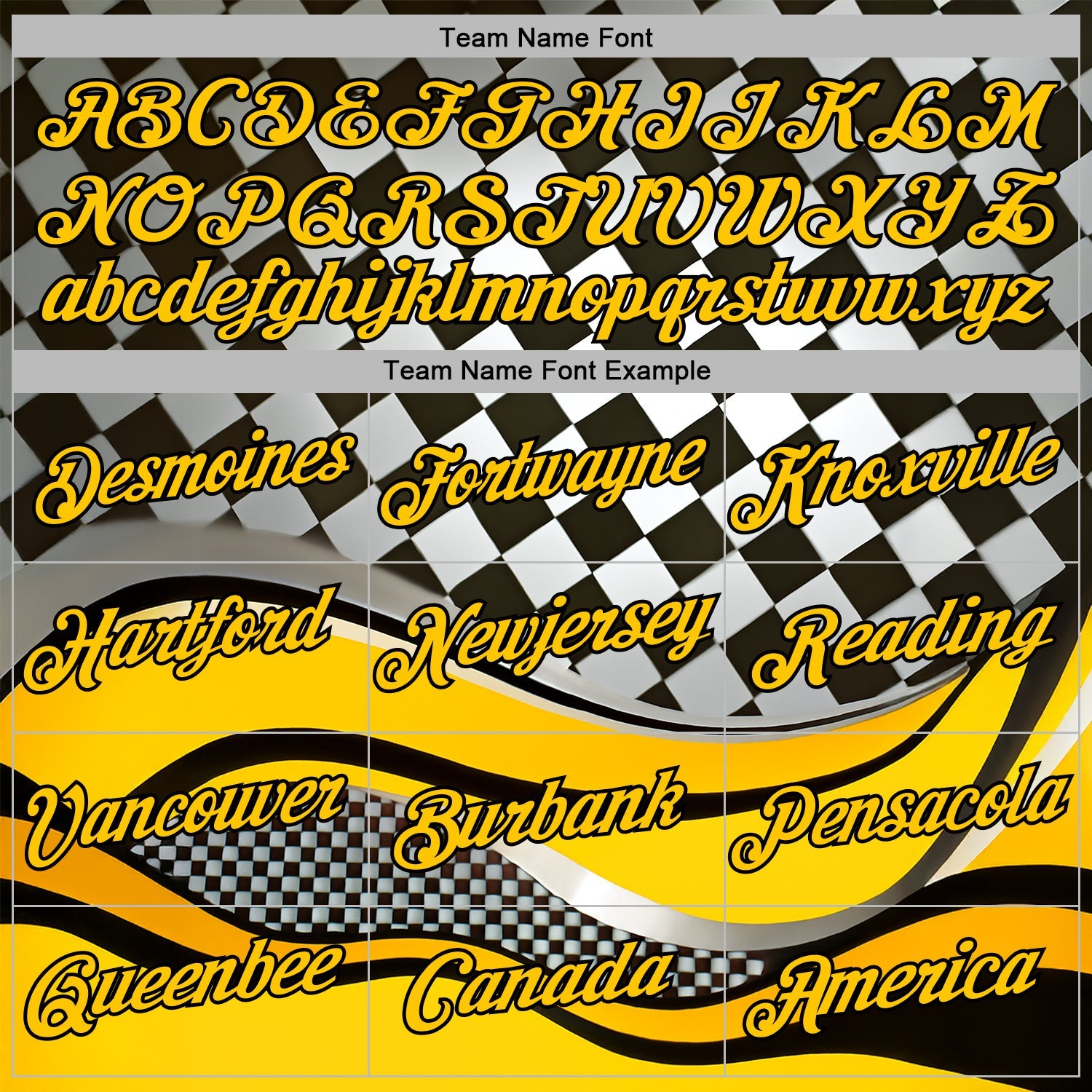 Custom Black Yellow-White 3D Pattern Design Formula Auto Car Racing Motorsport Sports Pullover Sweatshirt Hoodie view 3