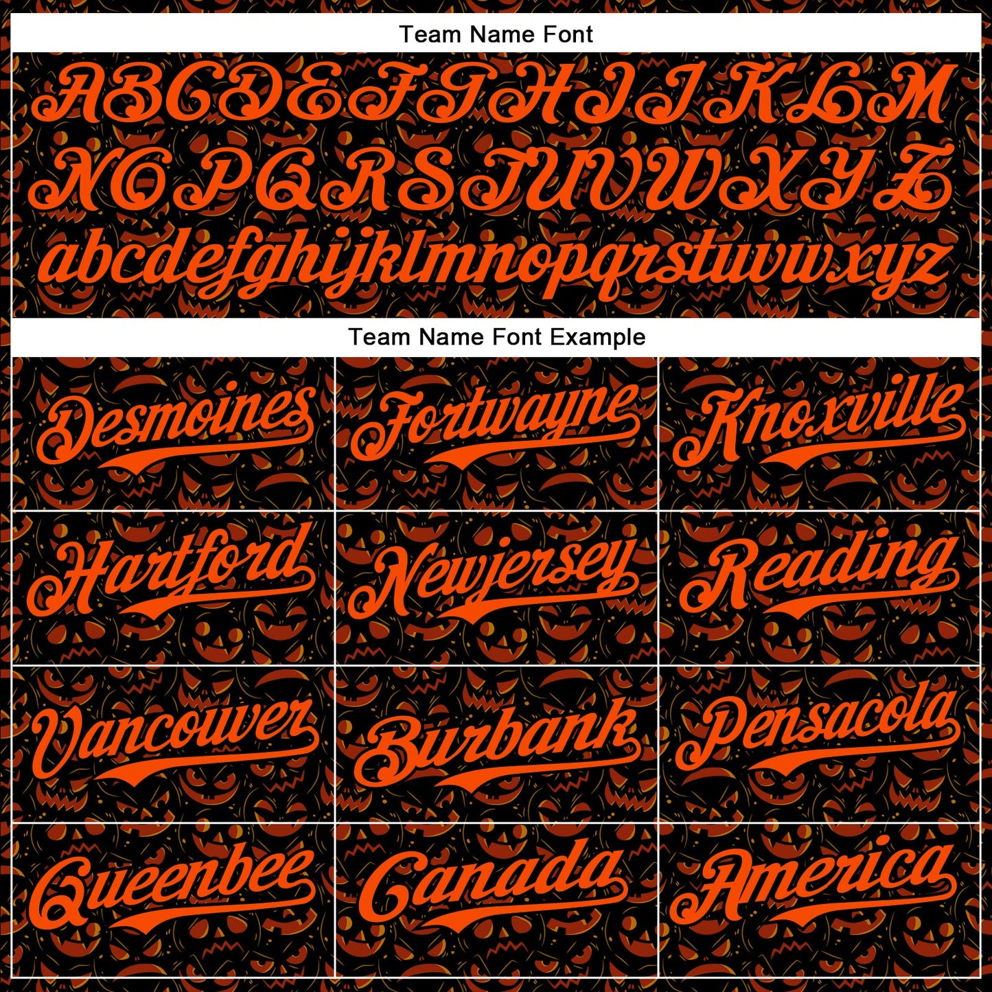 Custom Black Orange 3D Halloween Pumpkin Party Costume Ideas Authentic Baseball Jersey view 4