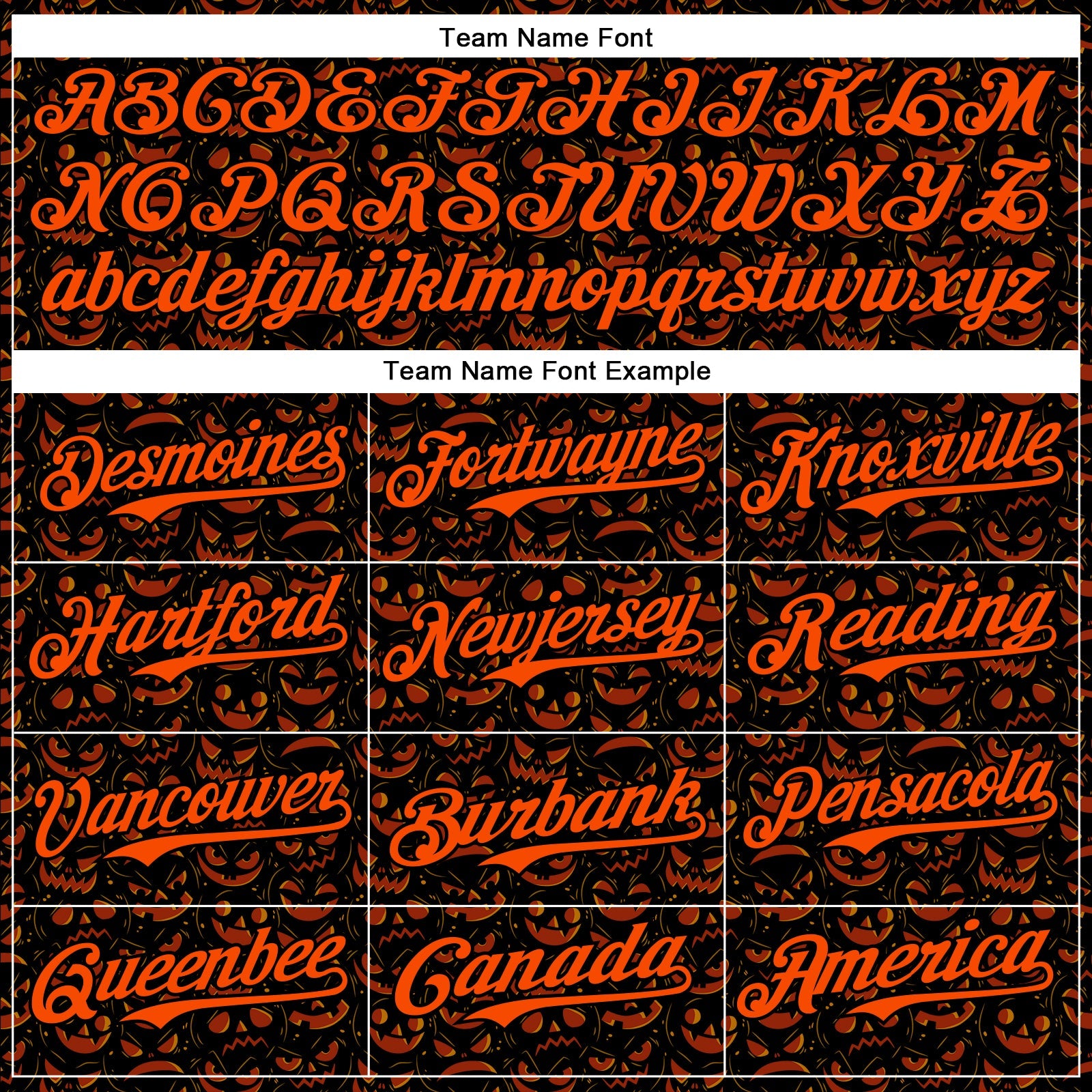 Custom Black Orange 3D Halloween Pumpkin Party Costume Ideas Authentic Baseball Jersey view 4