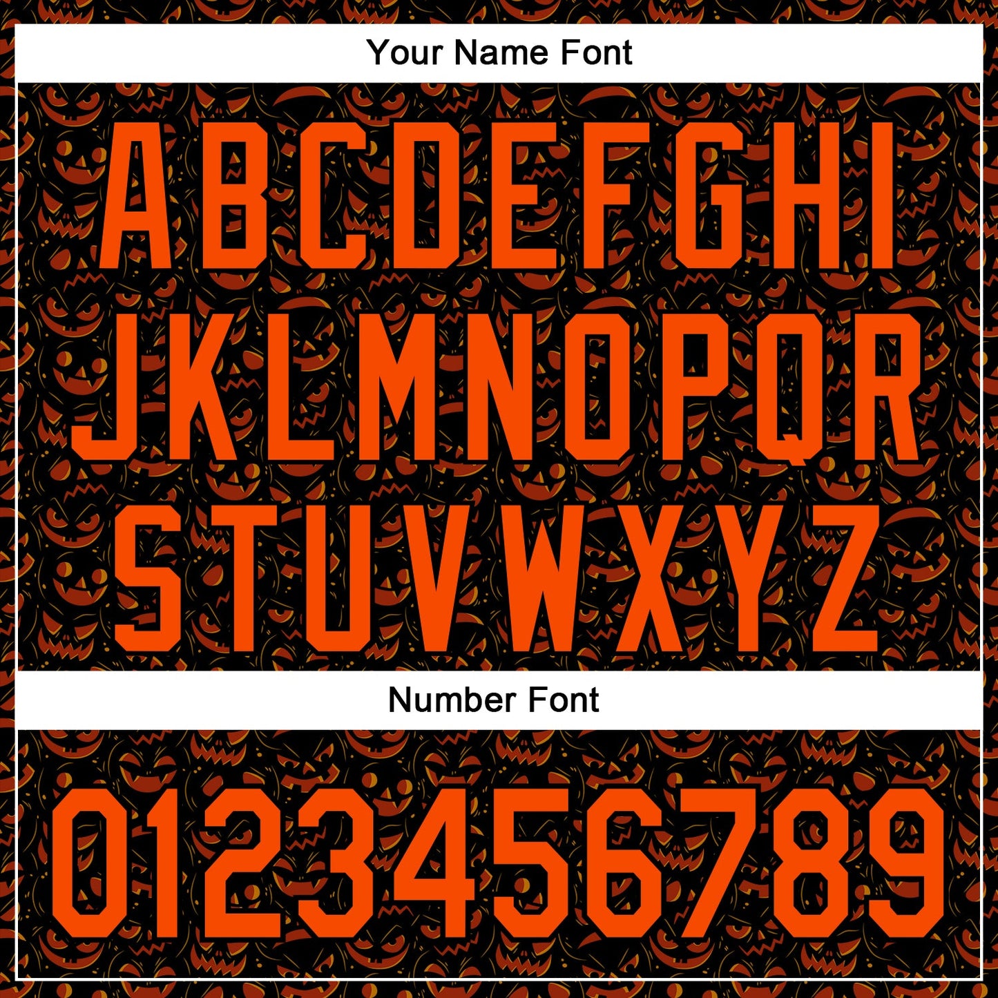 Custom Black Orange 3D Halloween Pumpkin Party Costume Ideas Authentic Baseball Jersey view 5