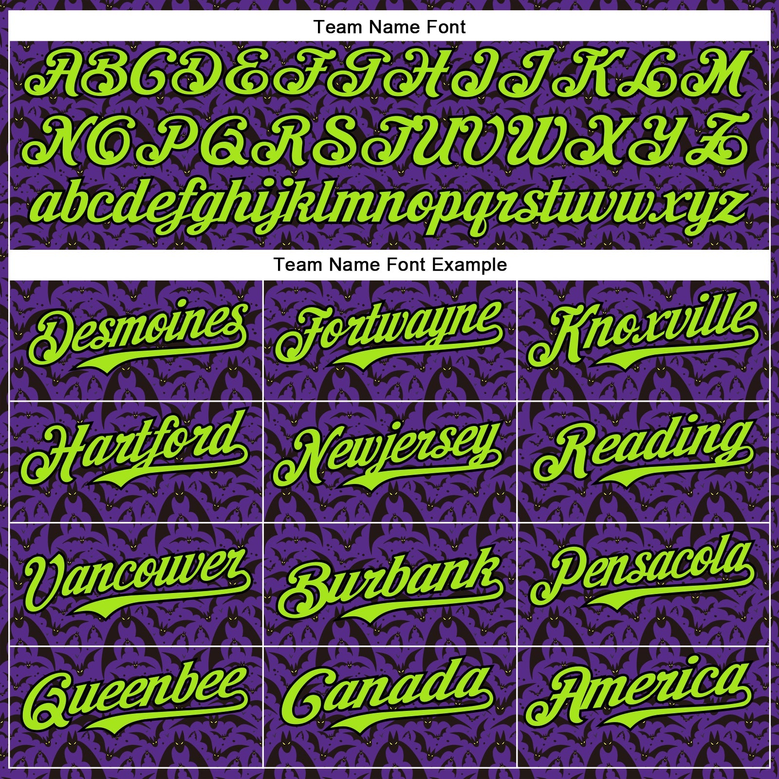 Custom Purple Neon Green-Black 3D Halloween Bat Party Costume Ideas Authentic Baseball Jersey view 4