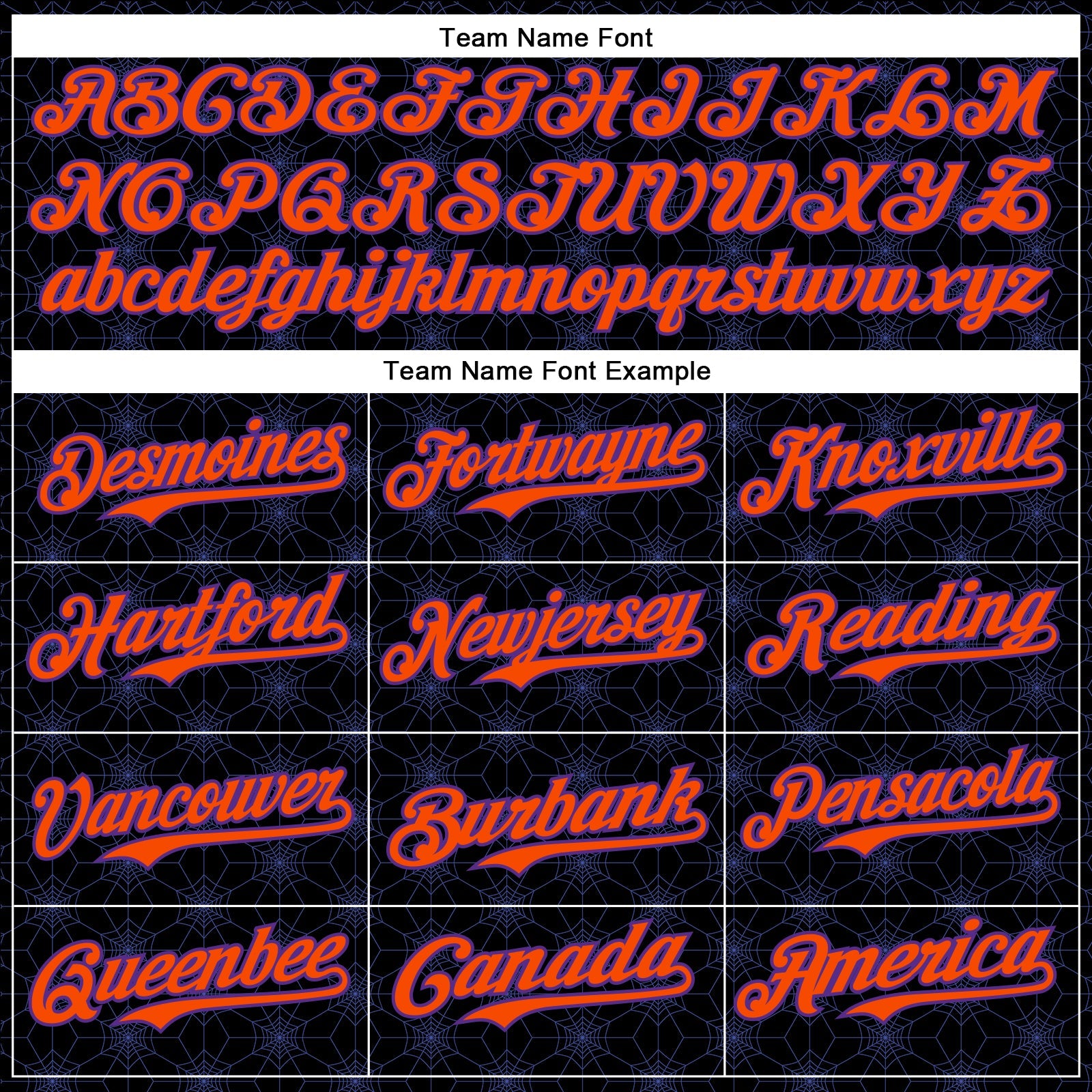 Custom Black Orange-Purple 3D Halloween Spider Net Party Costume Ideas Authentic Baseball Jersey view 4