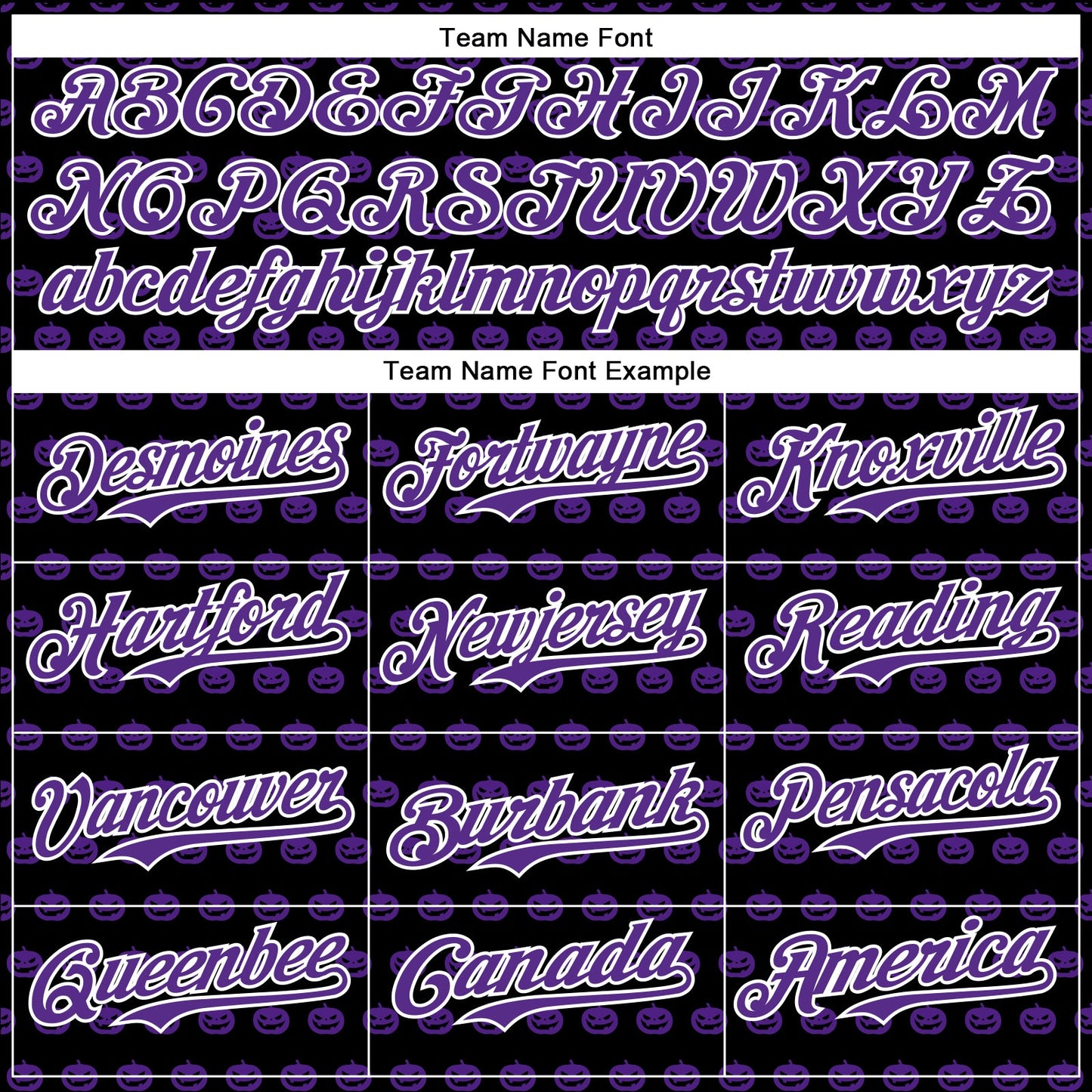 Custom Black Purple-White 3D Halloween Pumpkin Party Costume Ideas Authentic Baseball Jersey view 4