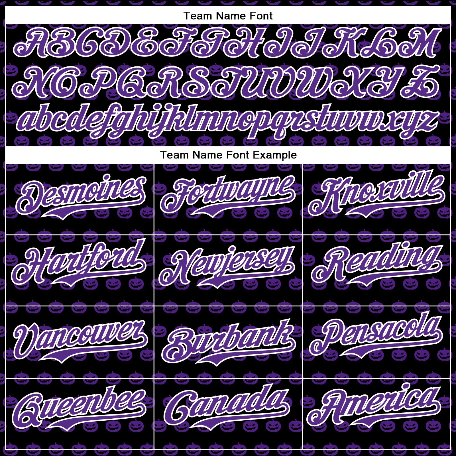 Custom Black Purple-White 3D Halloween Pumpkin Party Costume Ideas Authentic Baseball Jersey view 4