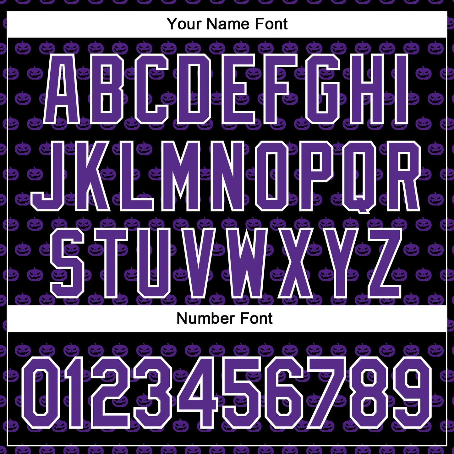Custom Black Purple-White 3D Halloween Pumpkin Party Costume Ideas Authentic Baseball Jersey view 5