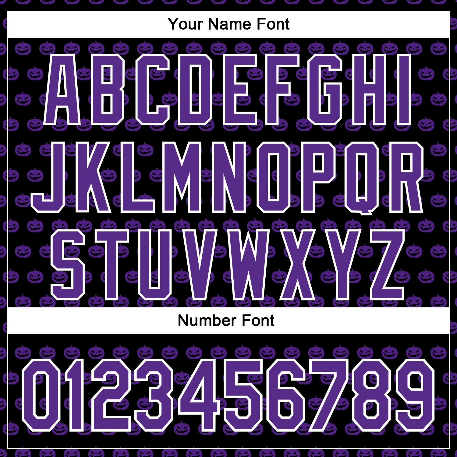 Custom Black Purple-White 3D Halloween Pumpkin Party Costume Ideas Authentic Baseball Jersey view 5