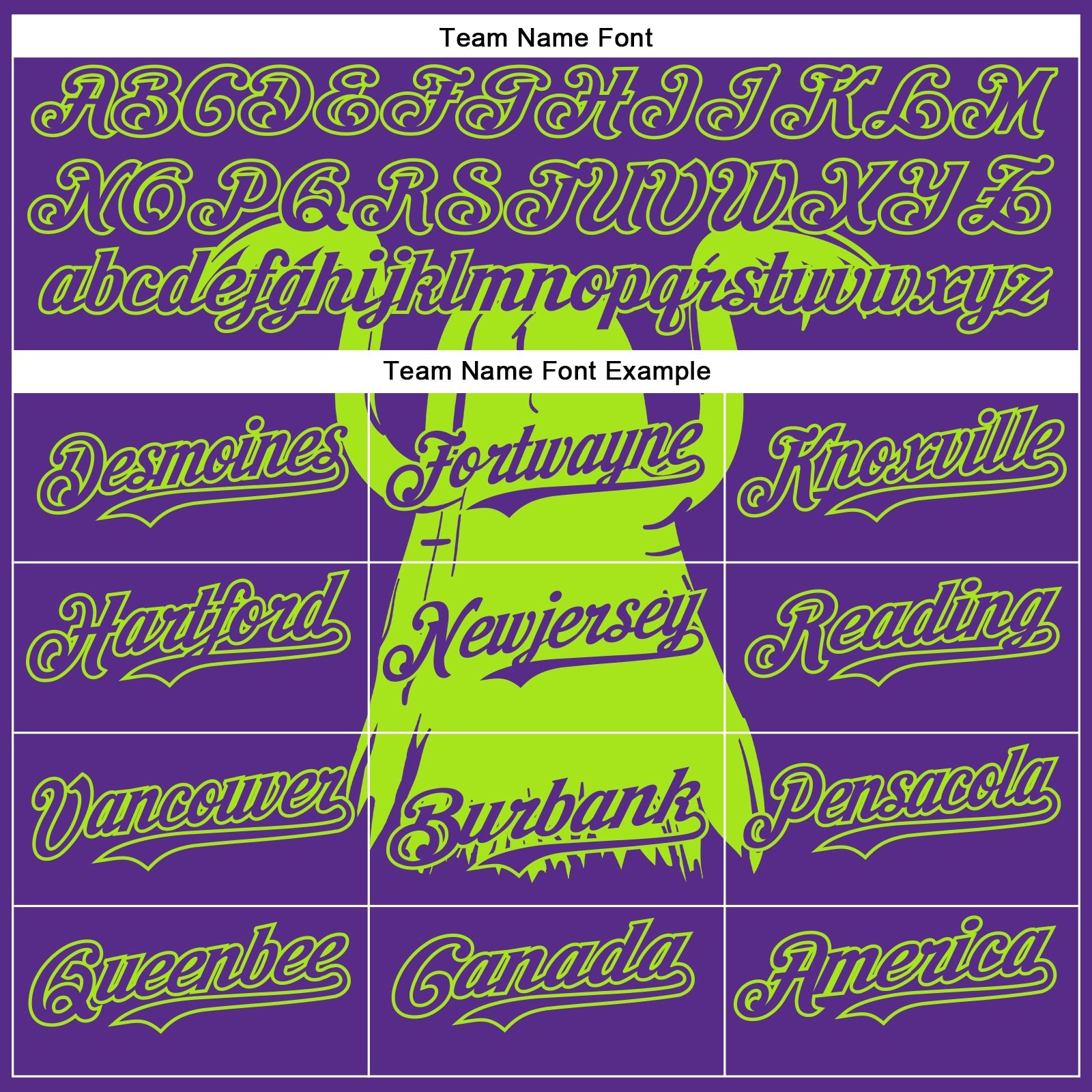 Custom Purple Neon Green Pinstripe Neon Green 3D Halloween Spooky Party Costume Ideas Authentic Baseball Jersey view 4