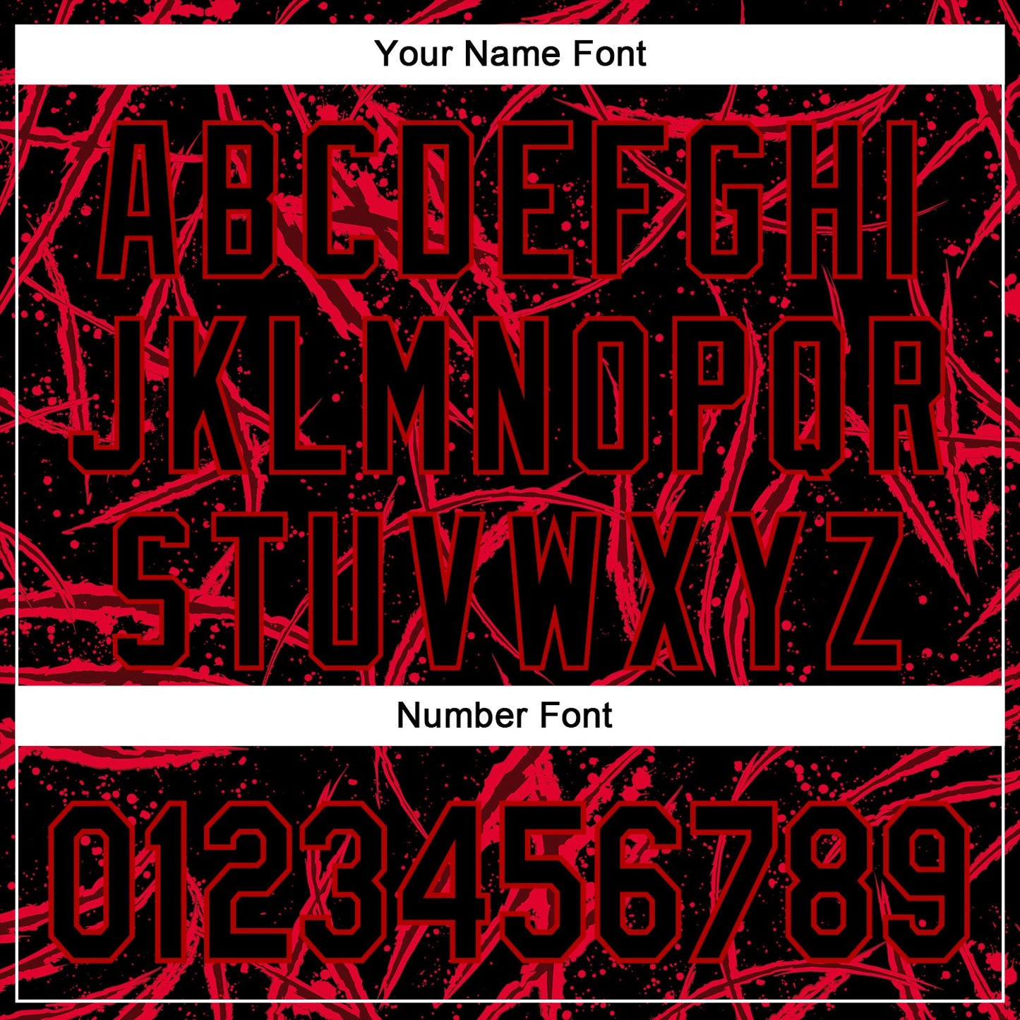 Custom Black Red 3D Halloween Horror Night Trick Treat Party Costume Ideas Authentic Baseball Jersey view 5