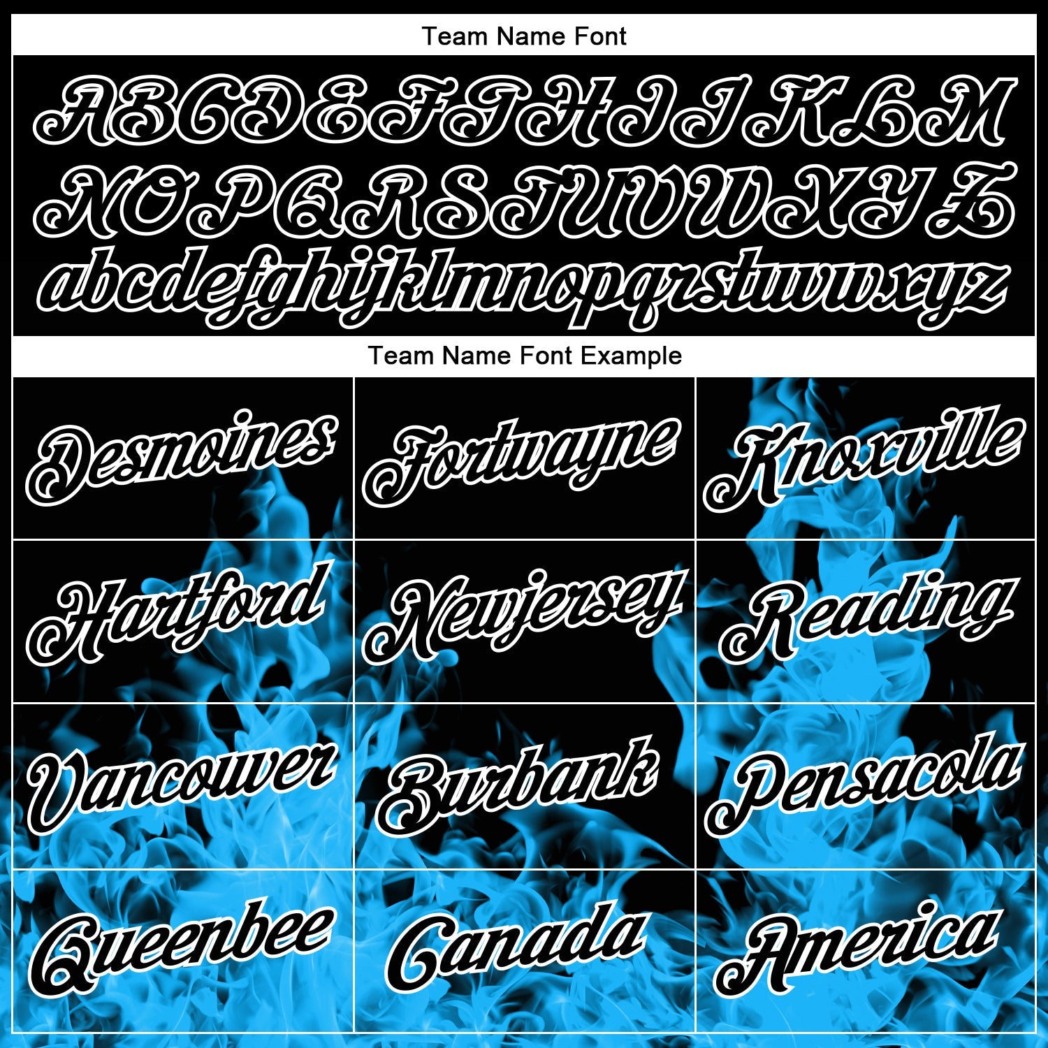 Custom Stitched Black Blue-White 3D Pattern Design Flame Sports Pullover Sweatshirt Hoodie view 3