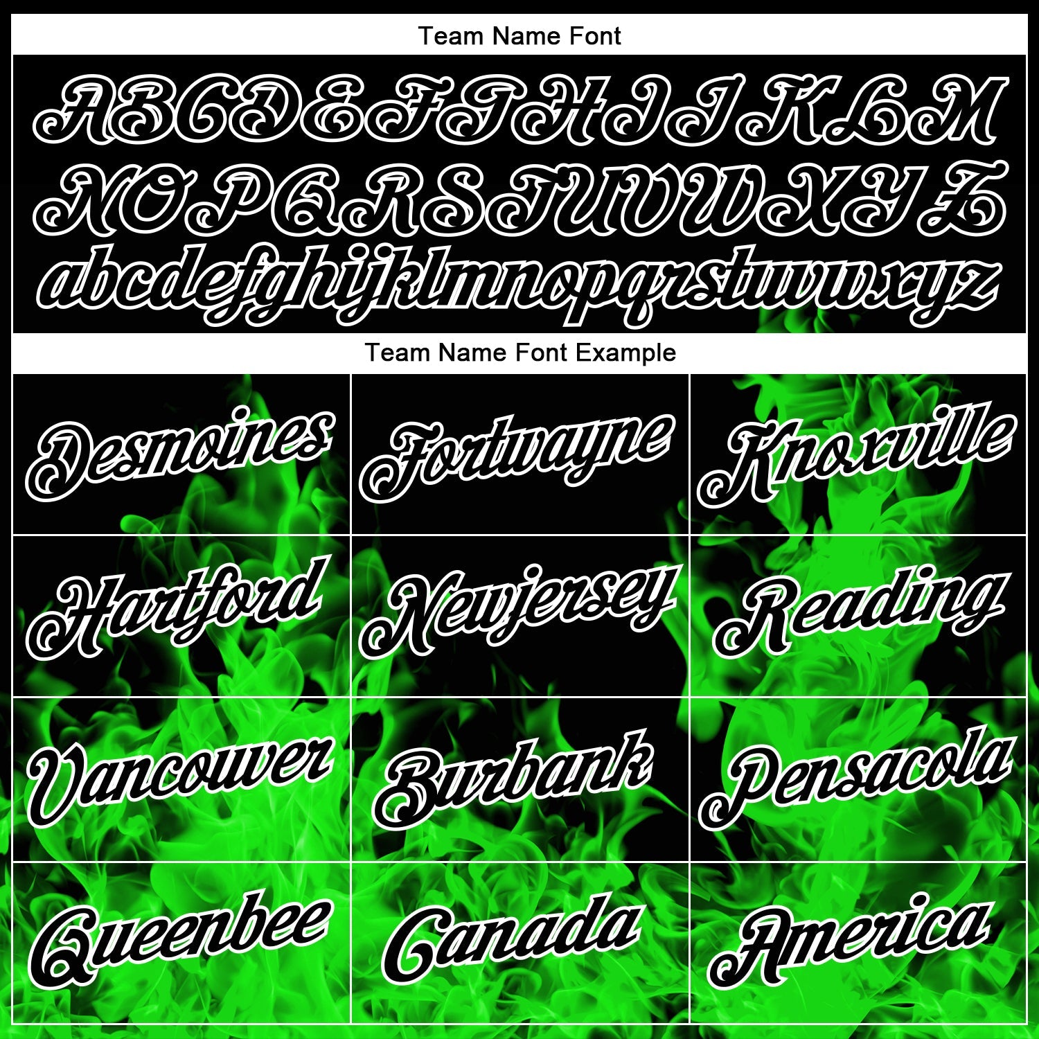 Custom Stitched Black Green-White 3D Pattern Design Flame Sports Pullover Sweatshirt Hoodie view 3