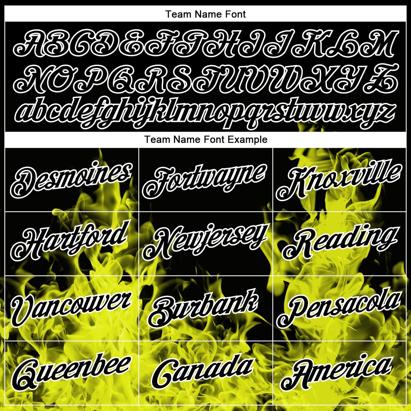 Custom Stitched Black Yellow-White 3D Pattern Design Flame Sports Pullover Sweatshirt Hoodie view 3
