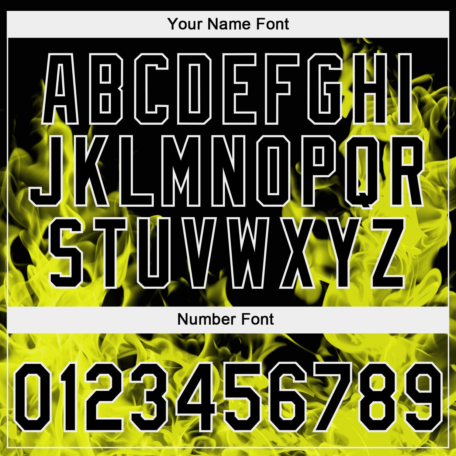 Custom Stitched Black Yellow-White 3D Pattern Design Flame Sports Pullover Sweatshirt Hoodie view 4