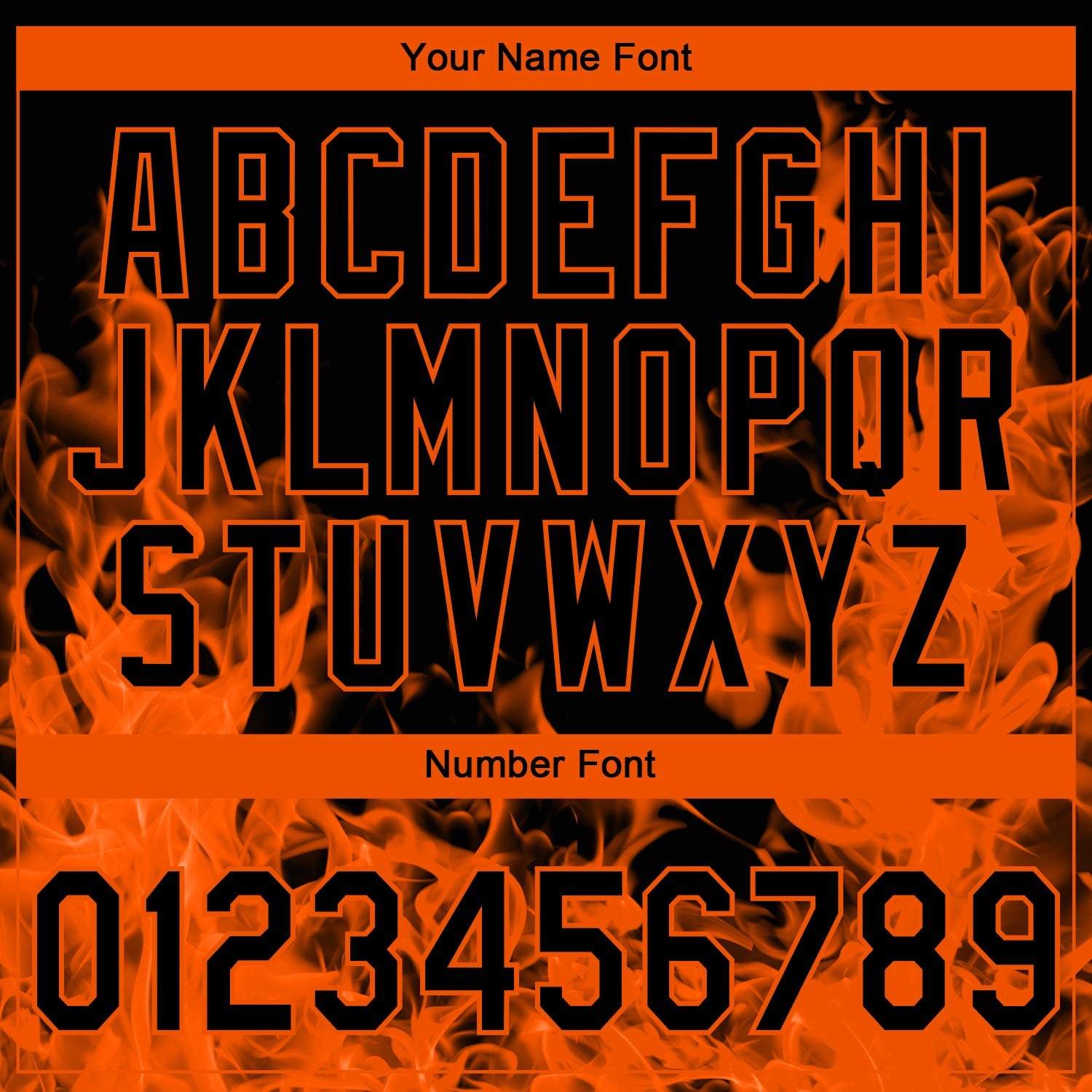 Custom Stitched Black Orange 3D Pattern Design Flame Sports Pullover Sweatshirt Hoodie view 4