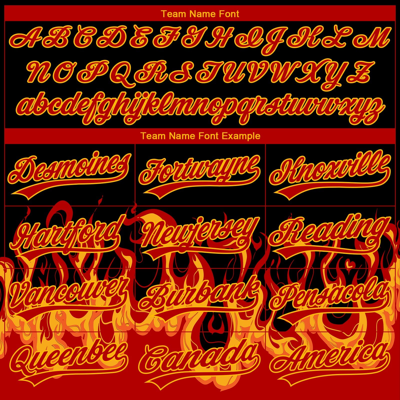 Custom Stitched Black Red-Yellow 3D Pattern Design Flame Sports Pullover Sweatshirt Hoodie view 3