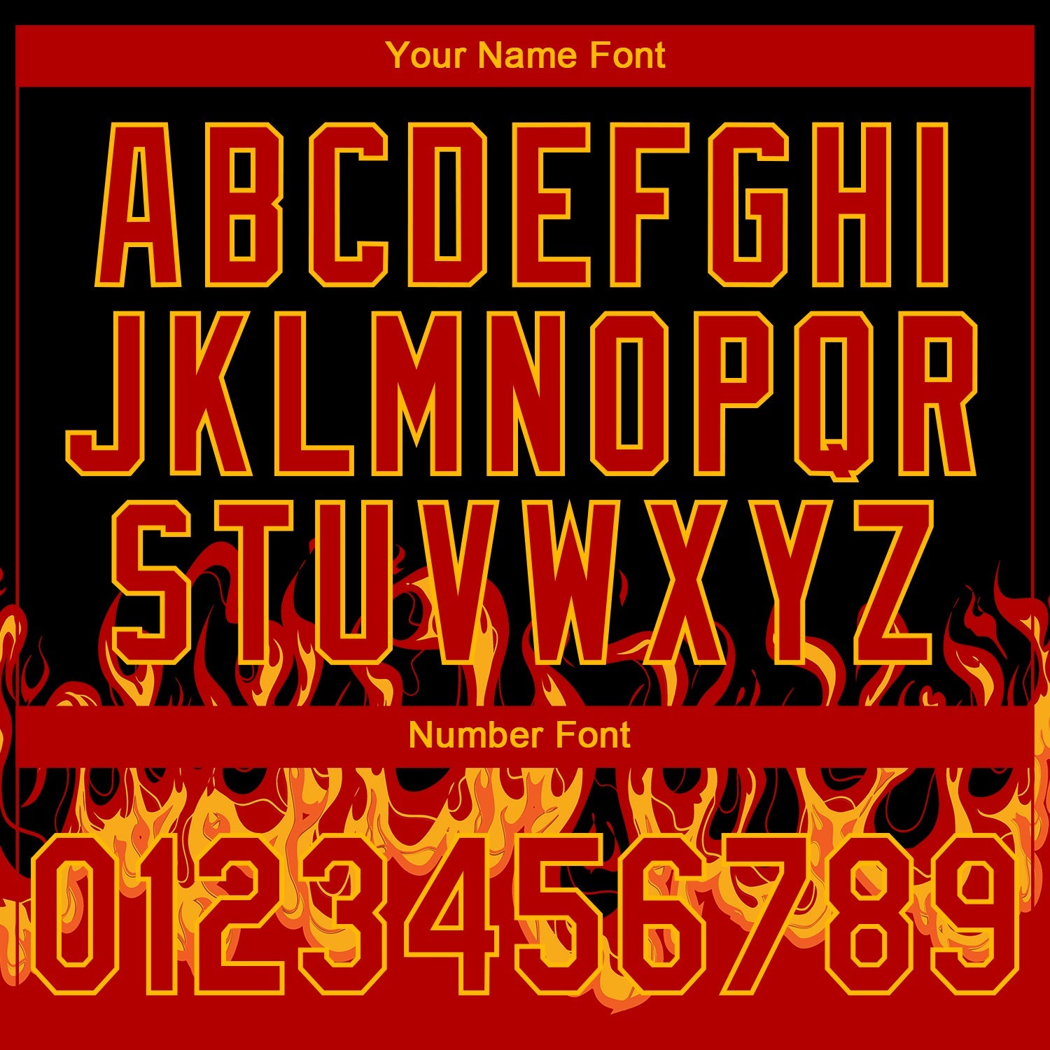Custom Stitched Black Red-Yellow 3D Pattern Design Flame Sports Pullover Sweatshirt Hoodie view 4