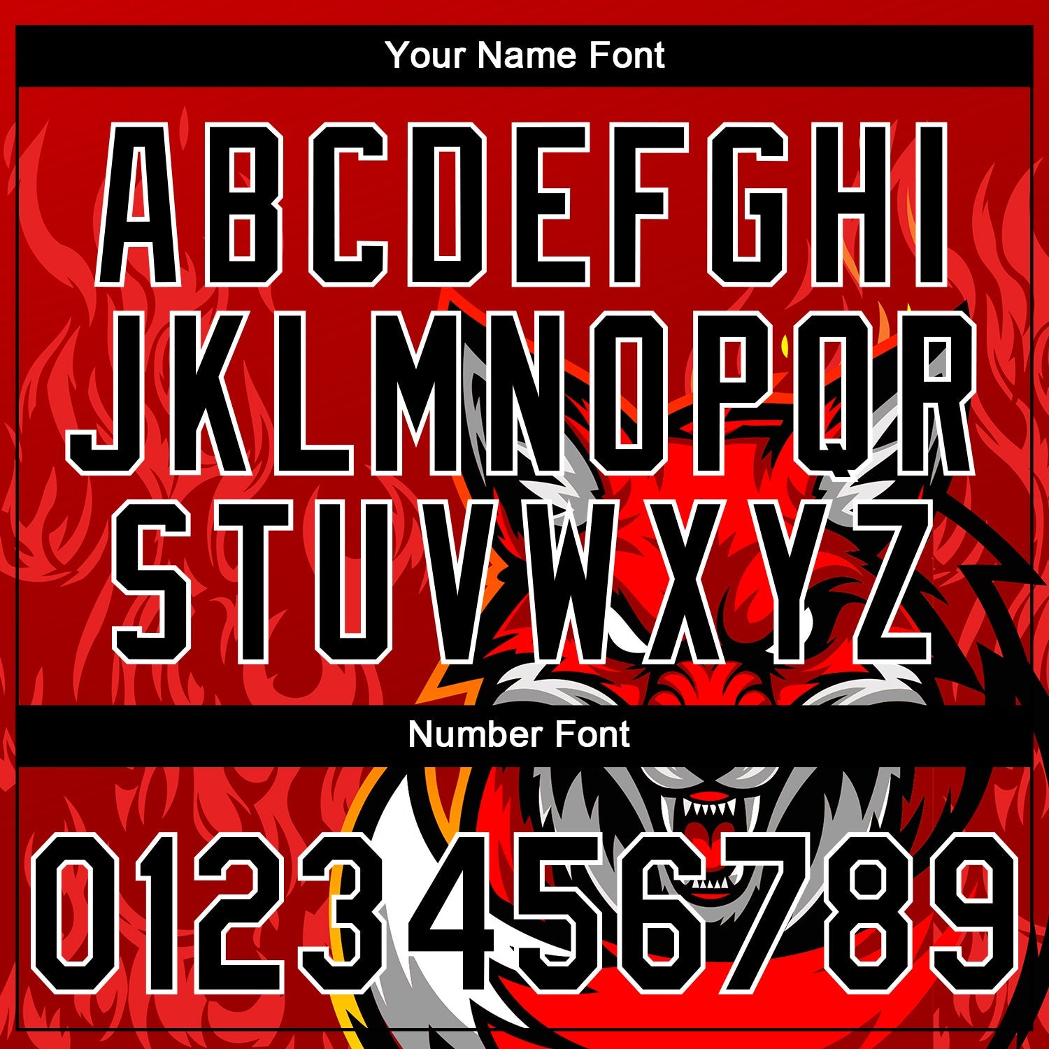Custom Stitched Red Black Yellow-White 3D Pattern Design Flame Fox Sports Pullover Sweatshirt Hoodie view 4
