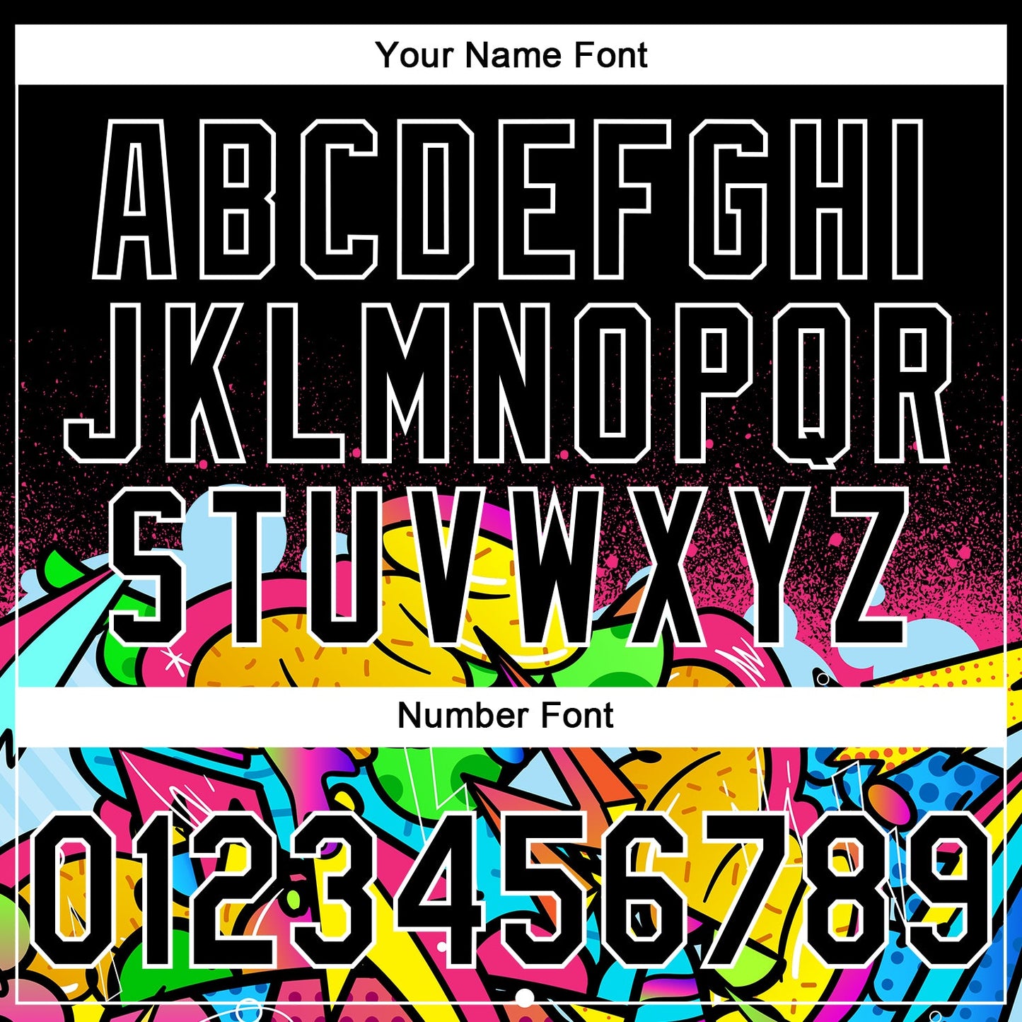 Custom Stitched Black White 3D Graffiti Splash Street Art Sports Pullover Sweatshirt Hoodie view 4