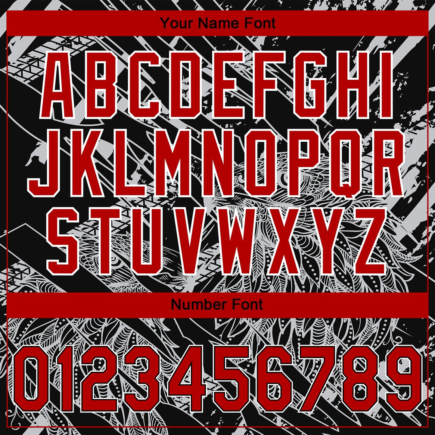Custom Stitched Black Red Gray-White 3D Pattern Design Animal Eagle Sports Pullover Sweatshirt Hoodie view 4