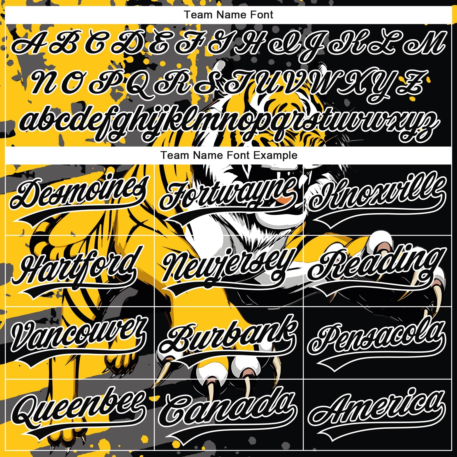 Custom Stitched Black Yellow Gray-White 3D Pattern Design Animal Tiger Sports Pullover Sweatshirt Hoodie view 3